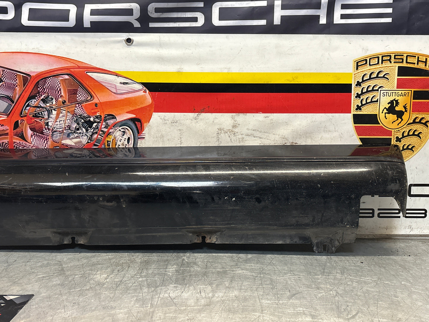 Porsche 911 964 right side sill cover, used 96455919401