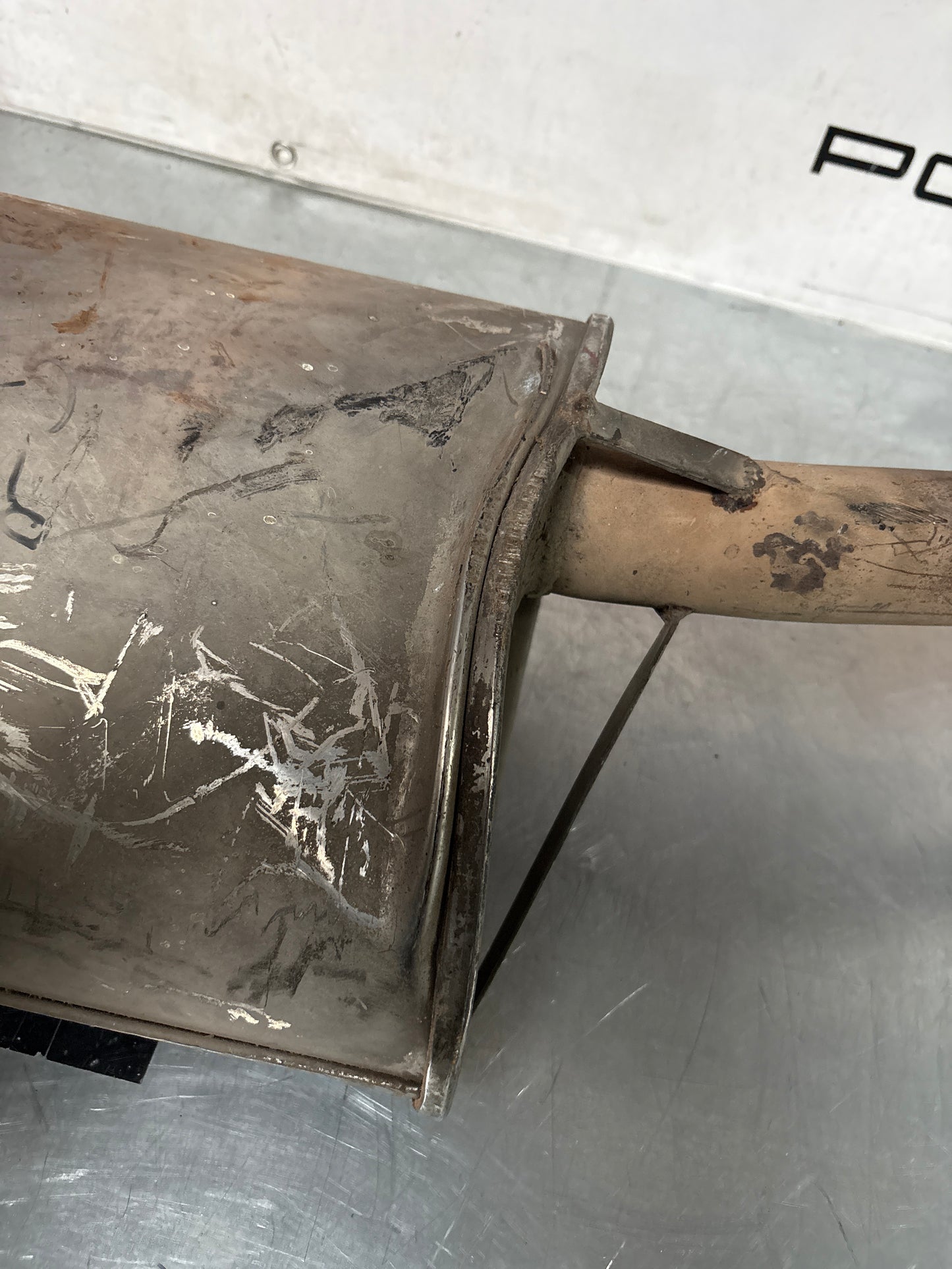 Porsche 944 S S2 genuine exhaust system rear muffler, used 94411104103