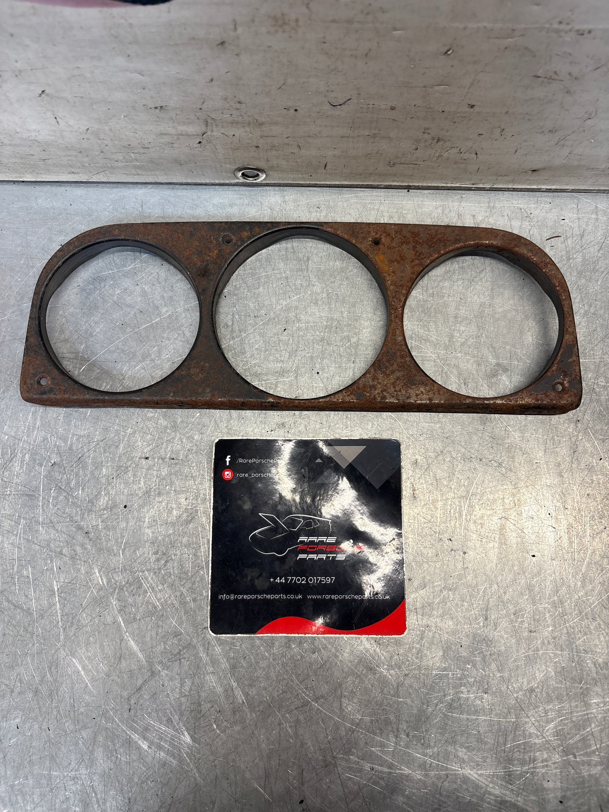 Porsche 914 gauge mounting bezel, used 91455220210