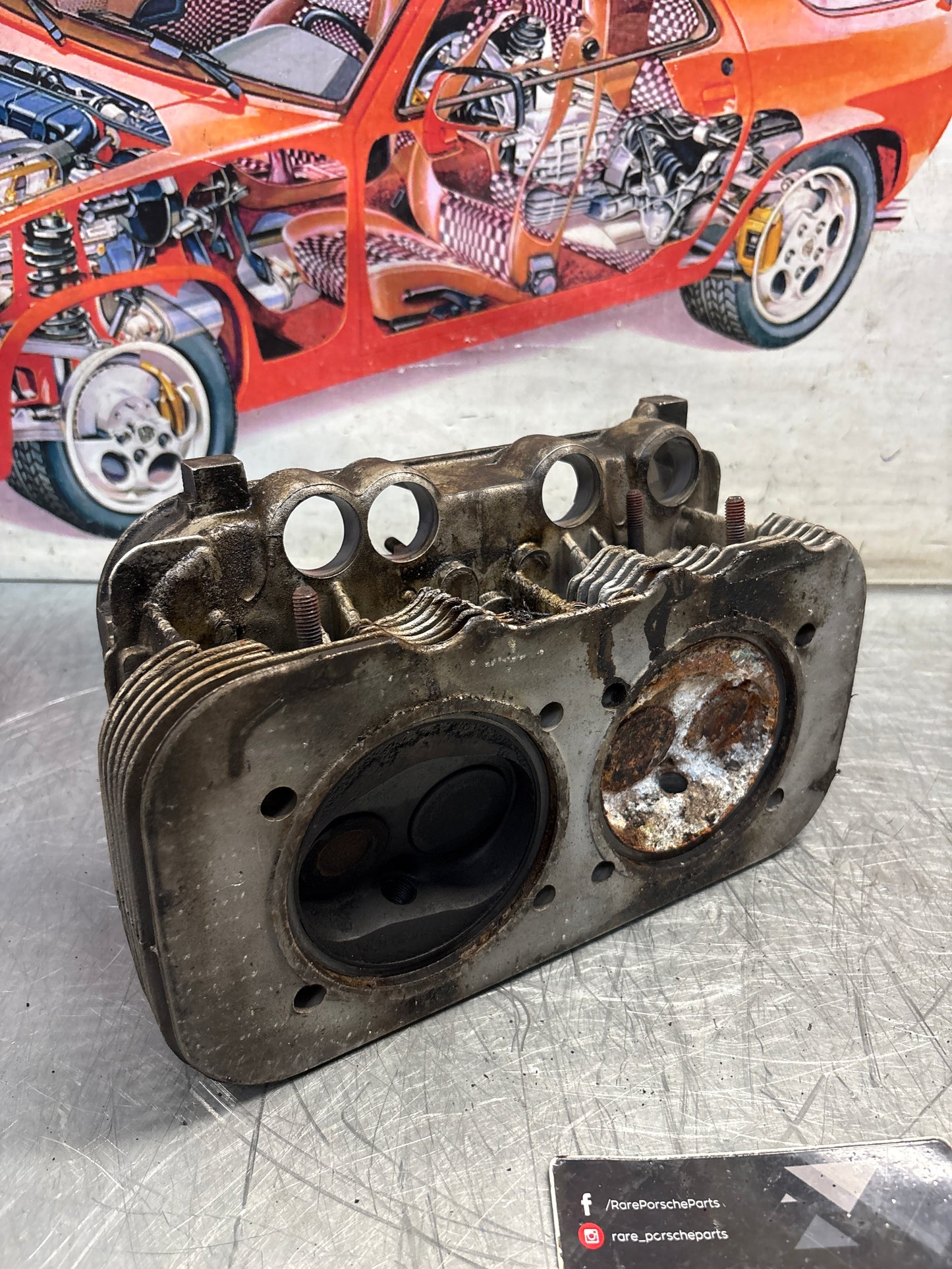 Porsche 914, cylinder head, used 021101371S