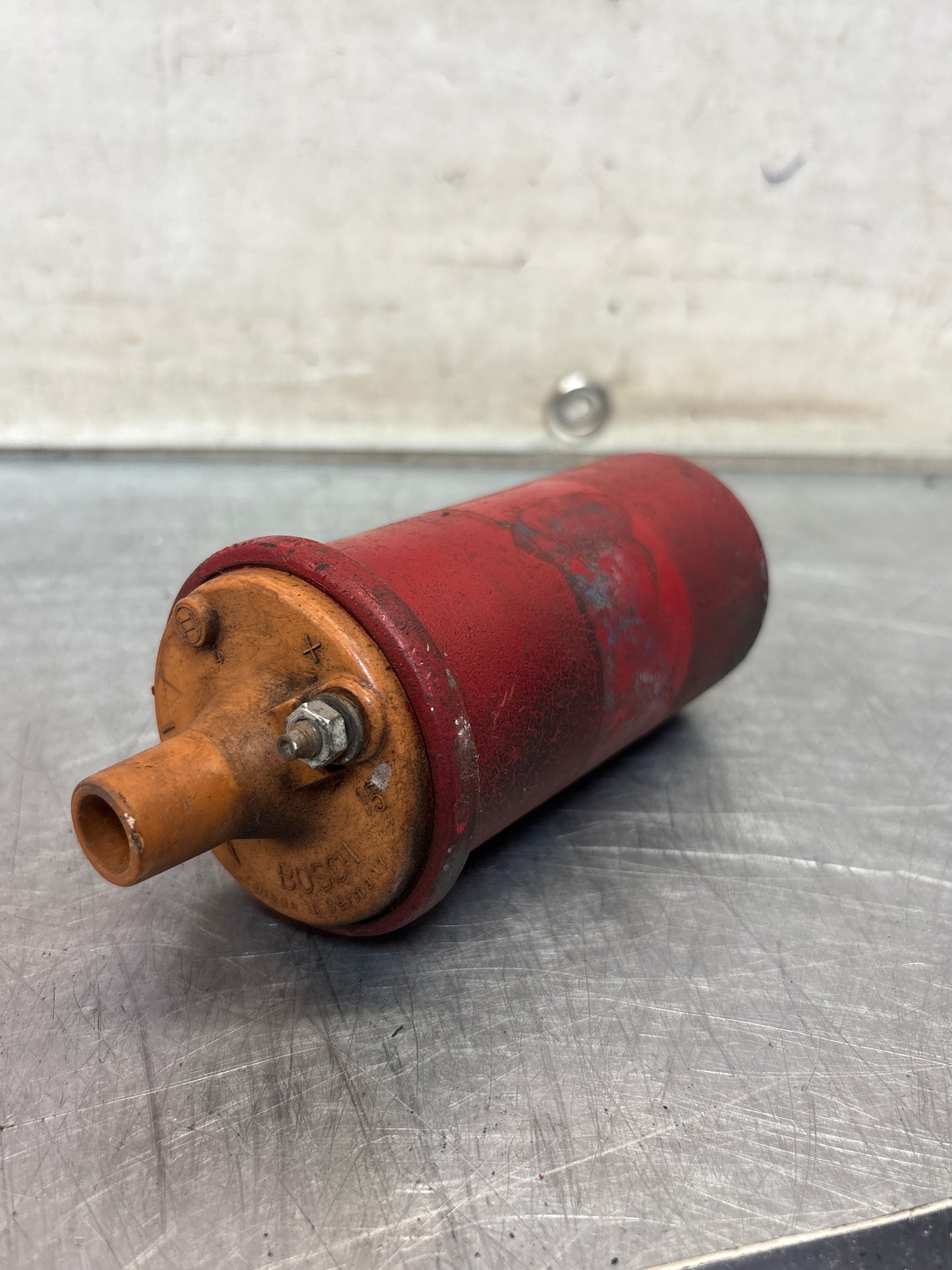 Porsche 924 Bosch red ignition coil, used 0221119030