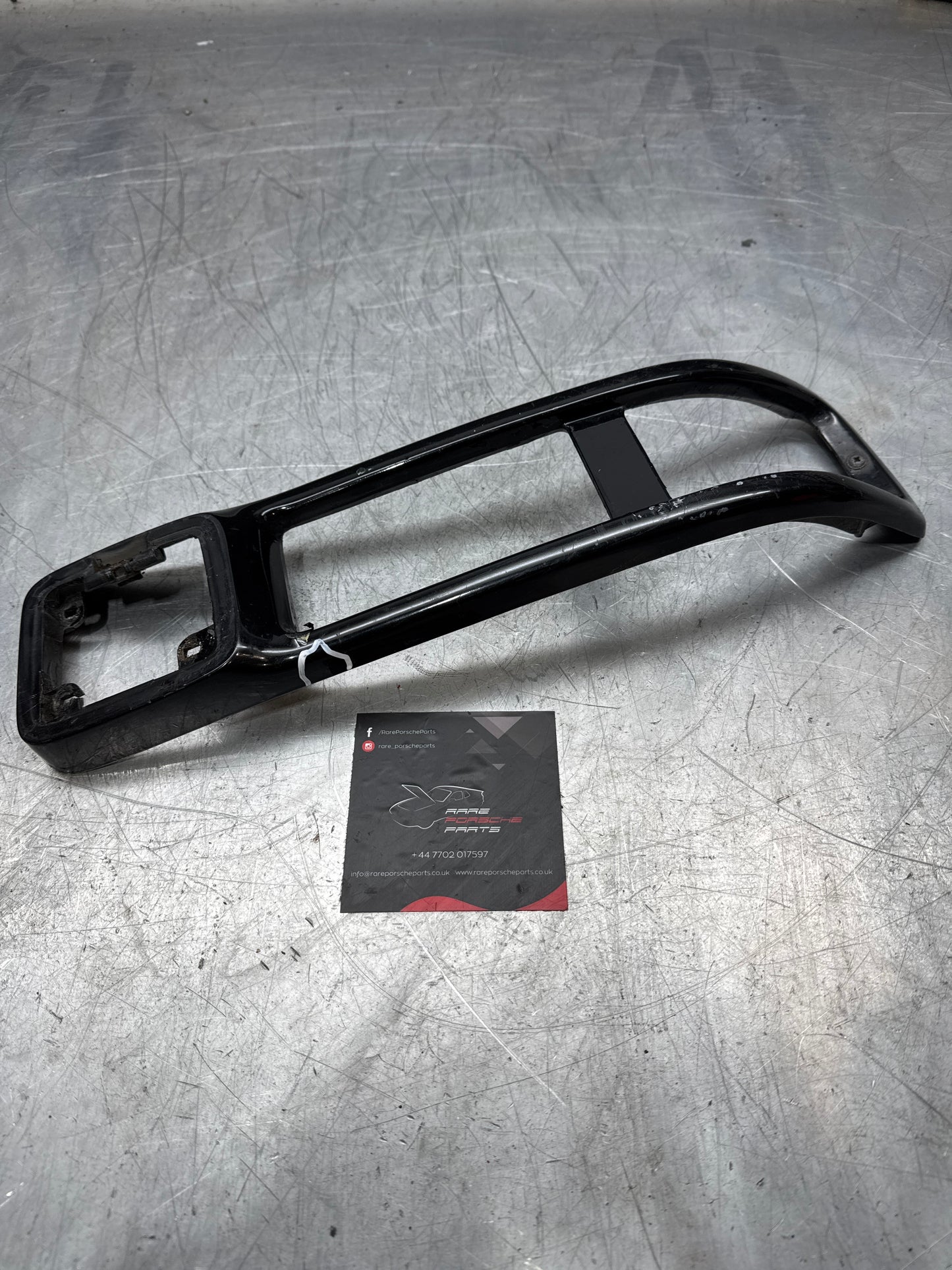 Porsche 944 Front Right Bumper Light Frame, surround bezel - Trim 93150519601, cracked