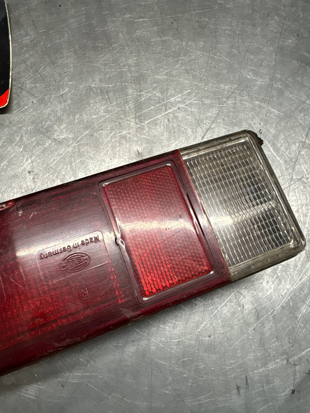 Porsche 914 right rear tail light, for spares or repair 91463140414