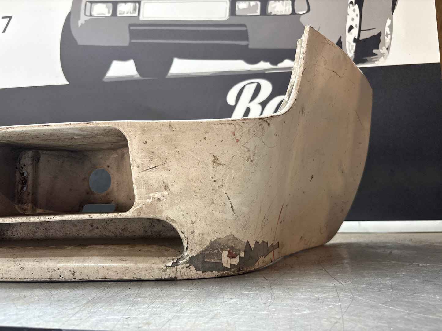 Porsche 944 Front spoiler, valance with fog light used 93150537105