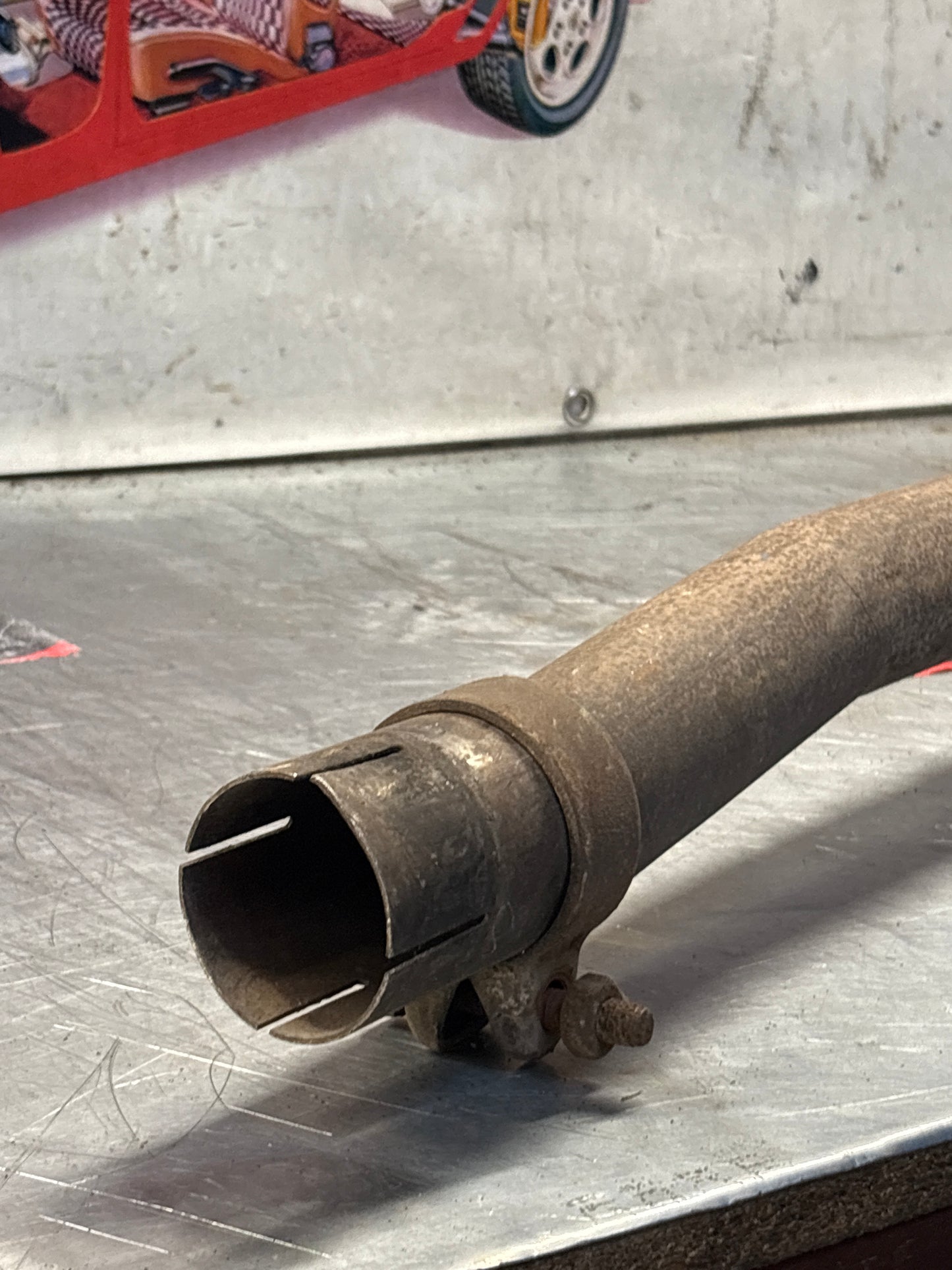 Porsche 928 S4 right middle silencer, used 92811109403