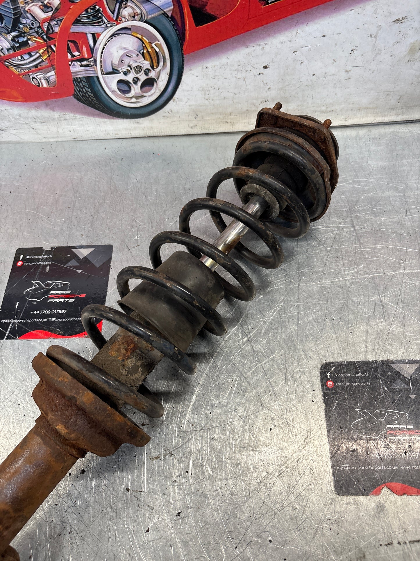 Porsche 924 Front shock absorber, used 477412032F