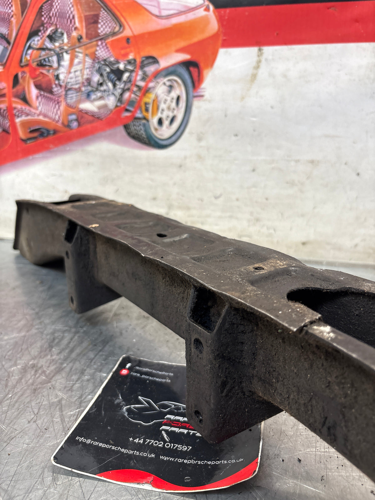 Porsche 924 engine cross member, used 477407321J