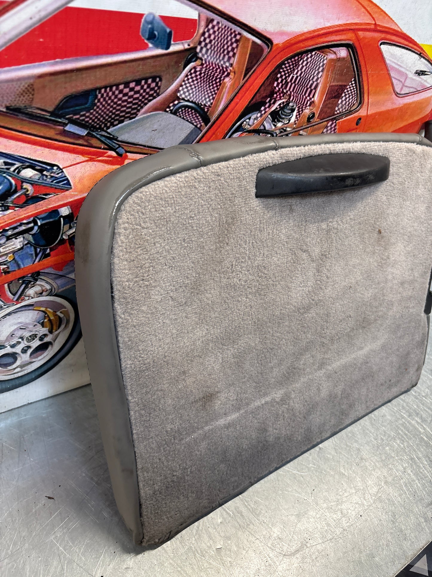 Porsche 911 996 rear right seat  backrest, grey, used 99652222102