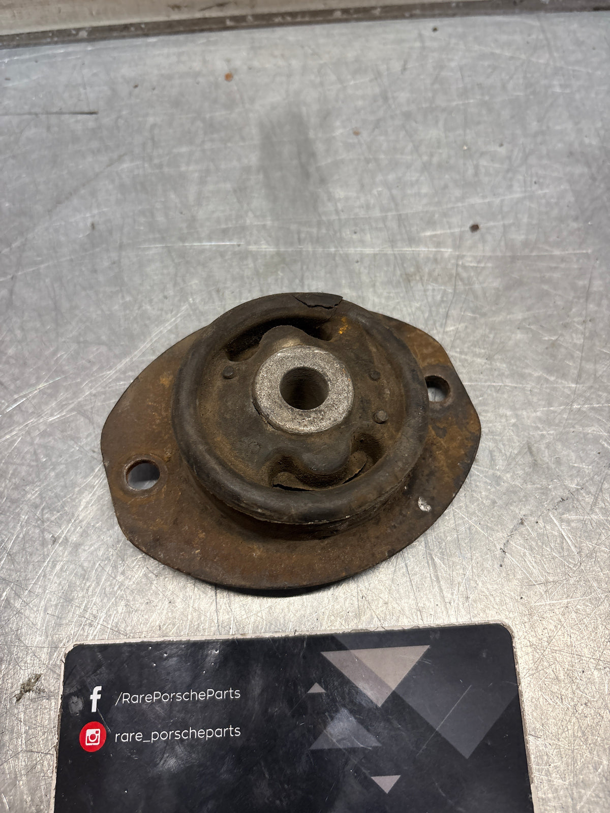 Porsche 914 engine carrier mount, used 91437503500