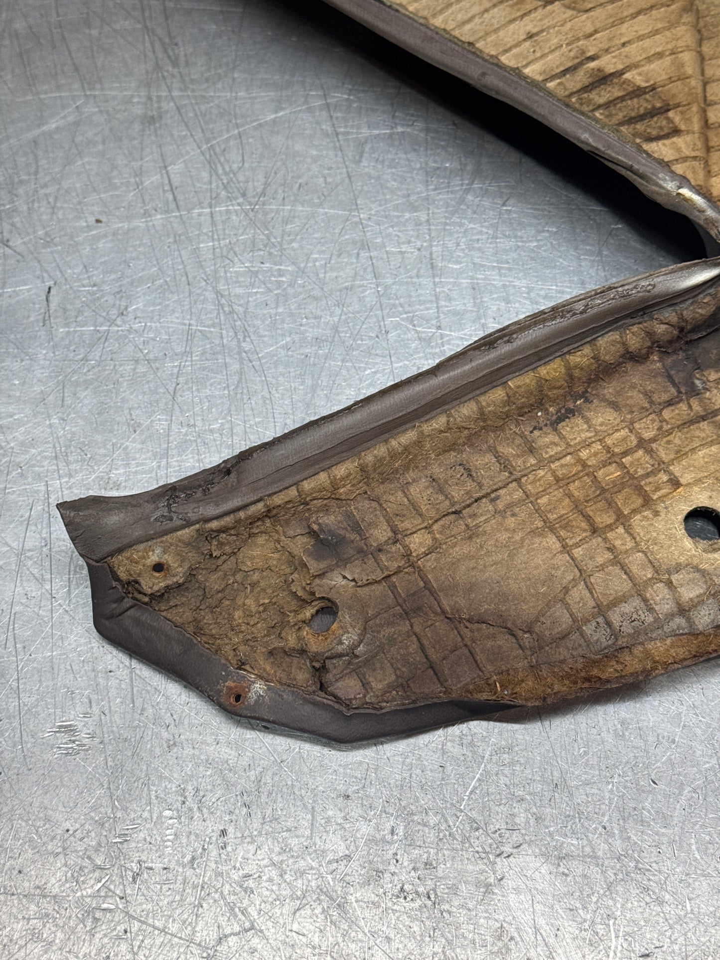 Porsche 944 924 brown rear interior C Post trims/cards. Quarter panel trim used 94455502101 94455502201