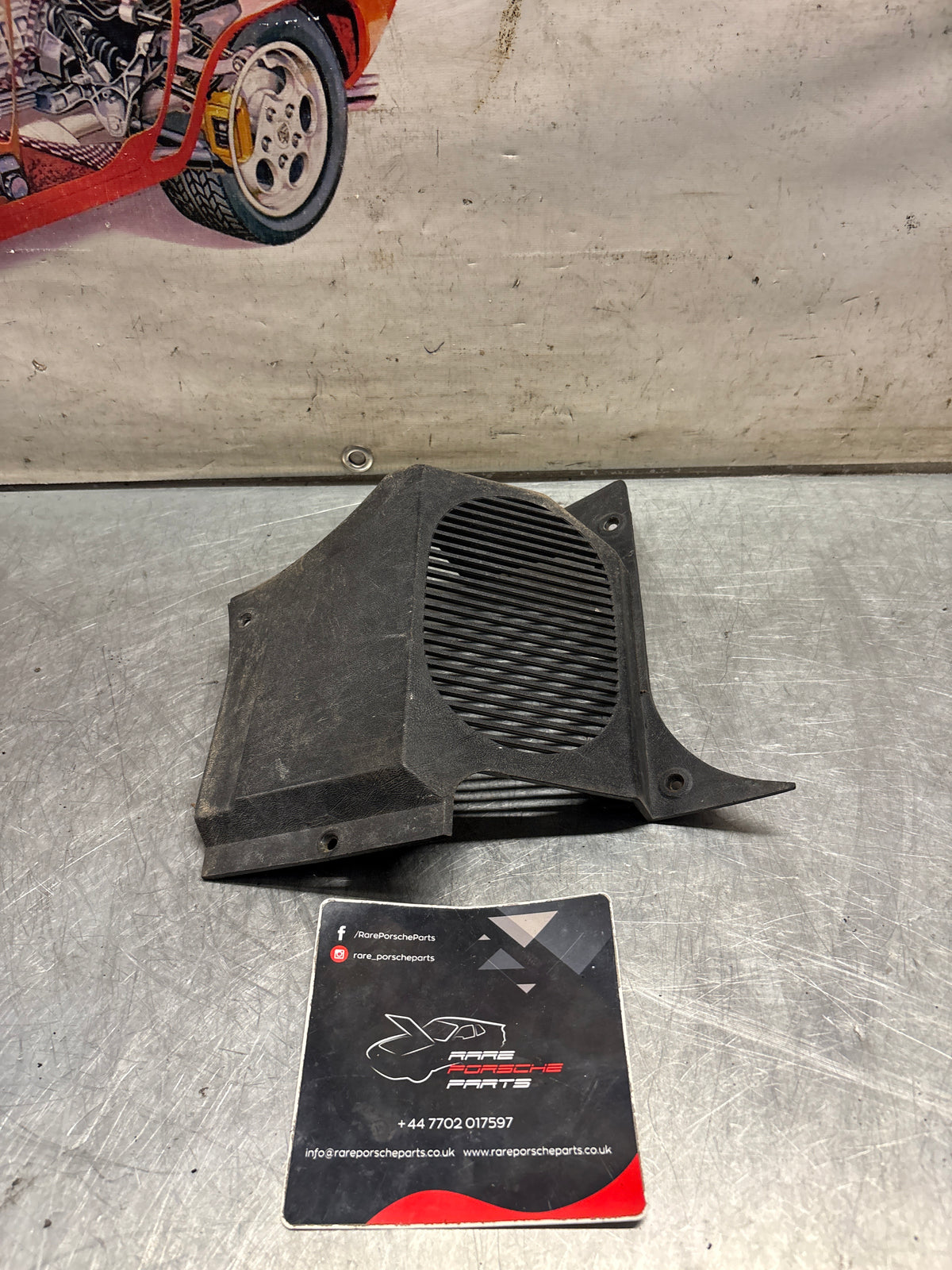 Porsche 914 right speaker cover, used 91455150610