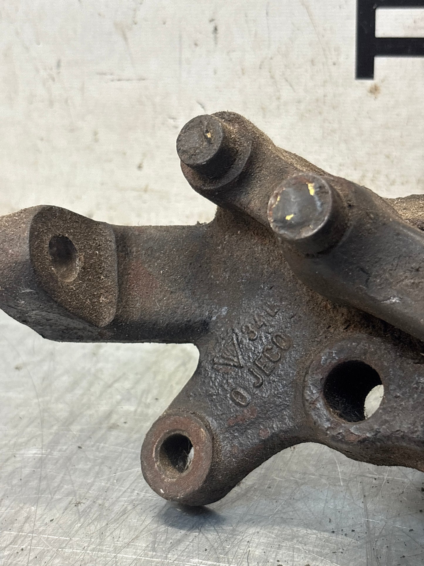 Porsche 928 left steering spindle knuckle, used 92834105703