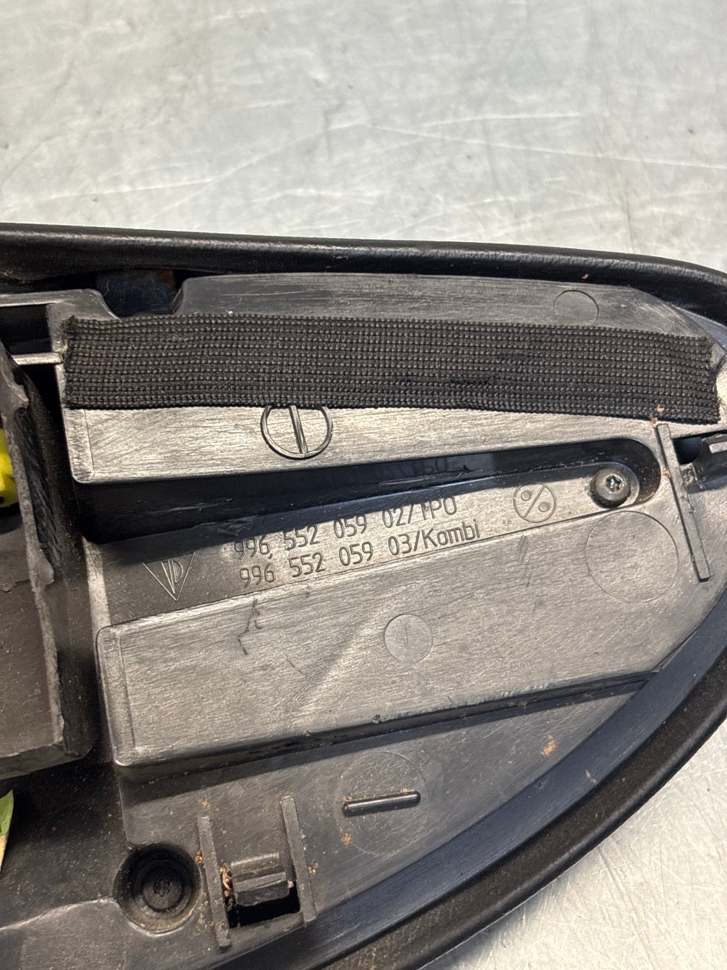 Porsche 911 996 dasboard cluster trim, used, black 99655205902