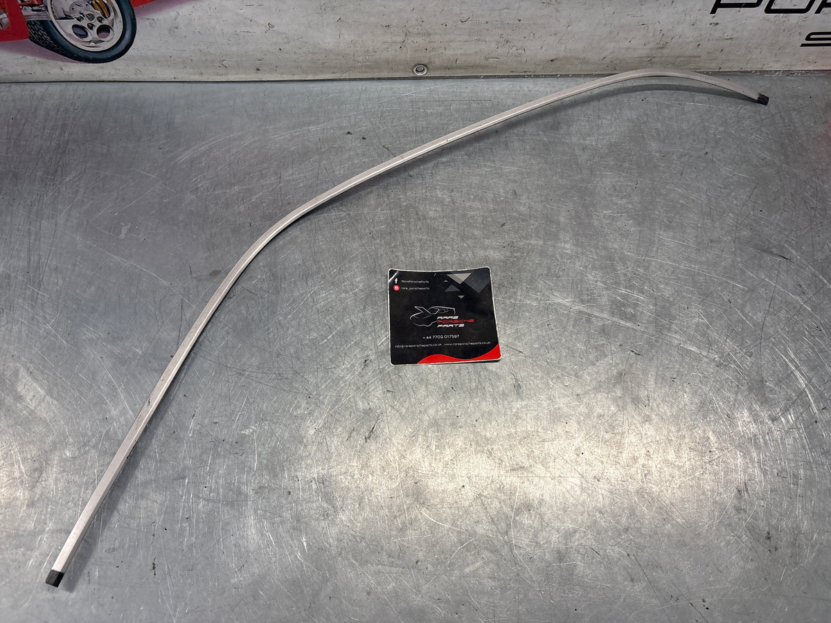 Porsche 928 rear left quarter glass cover strip, used 92854341708