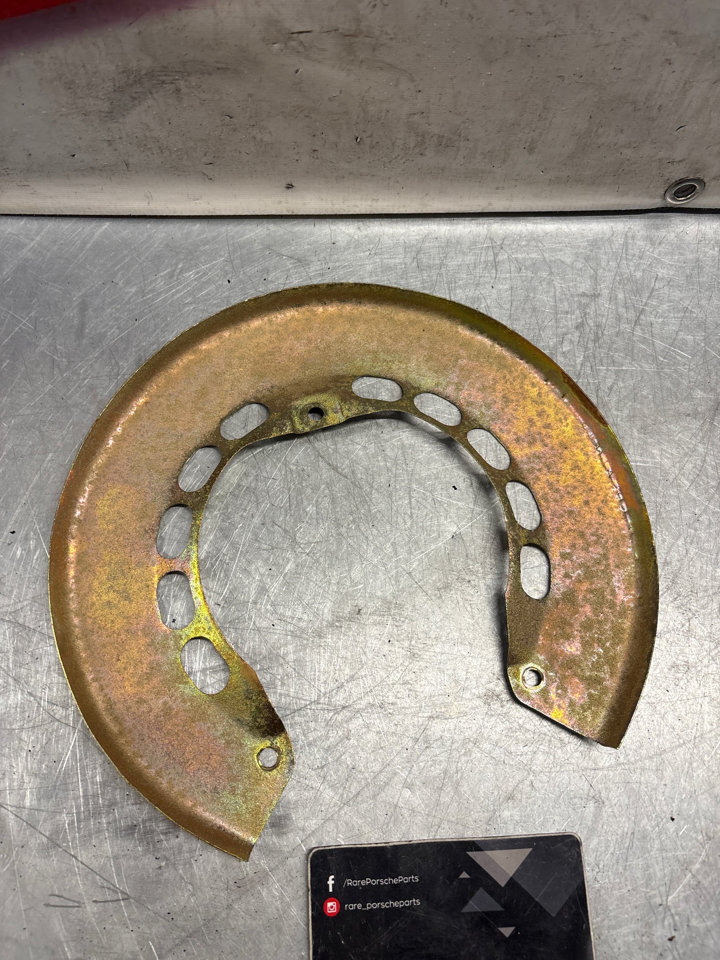 Porsche 911 brake protective plate, refurbished, 91135280120
