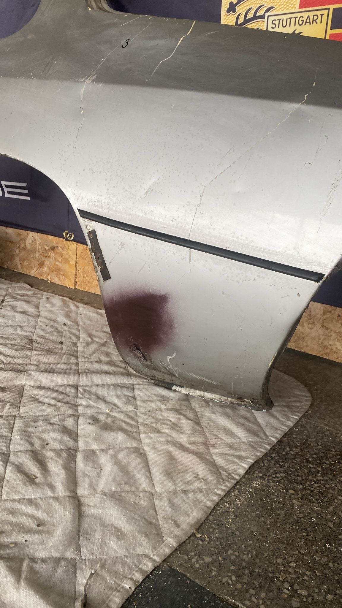 Porsche 924 left sill / fender section, 477809601B cut