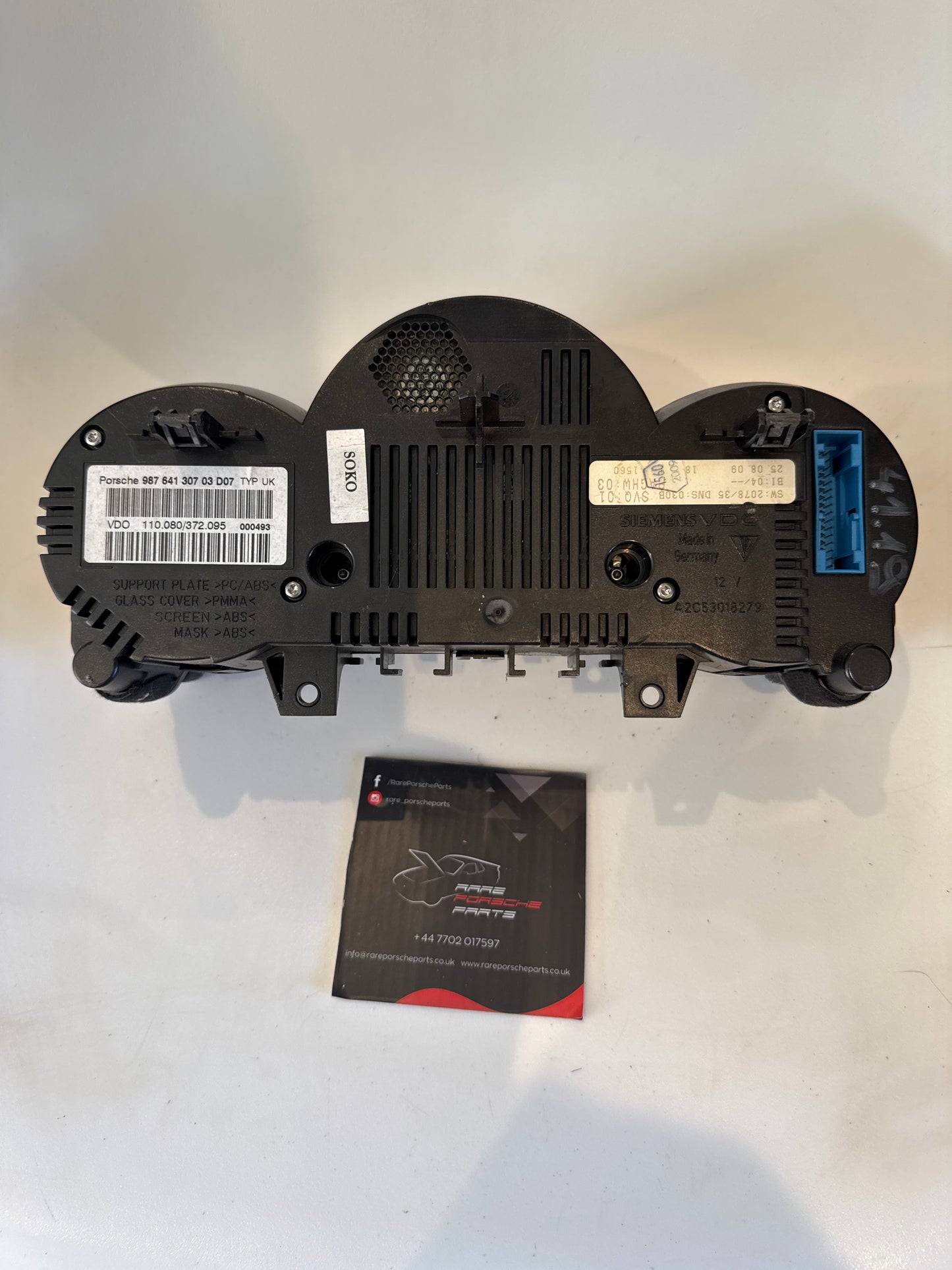 Porsche Boxter 987 Instrument Cluster, unknown mileage 98764130703D07 used