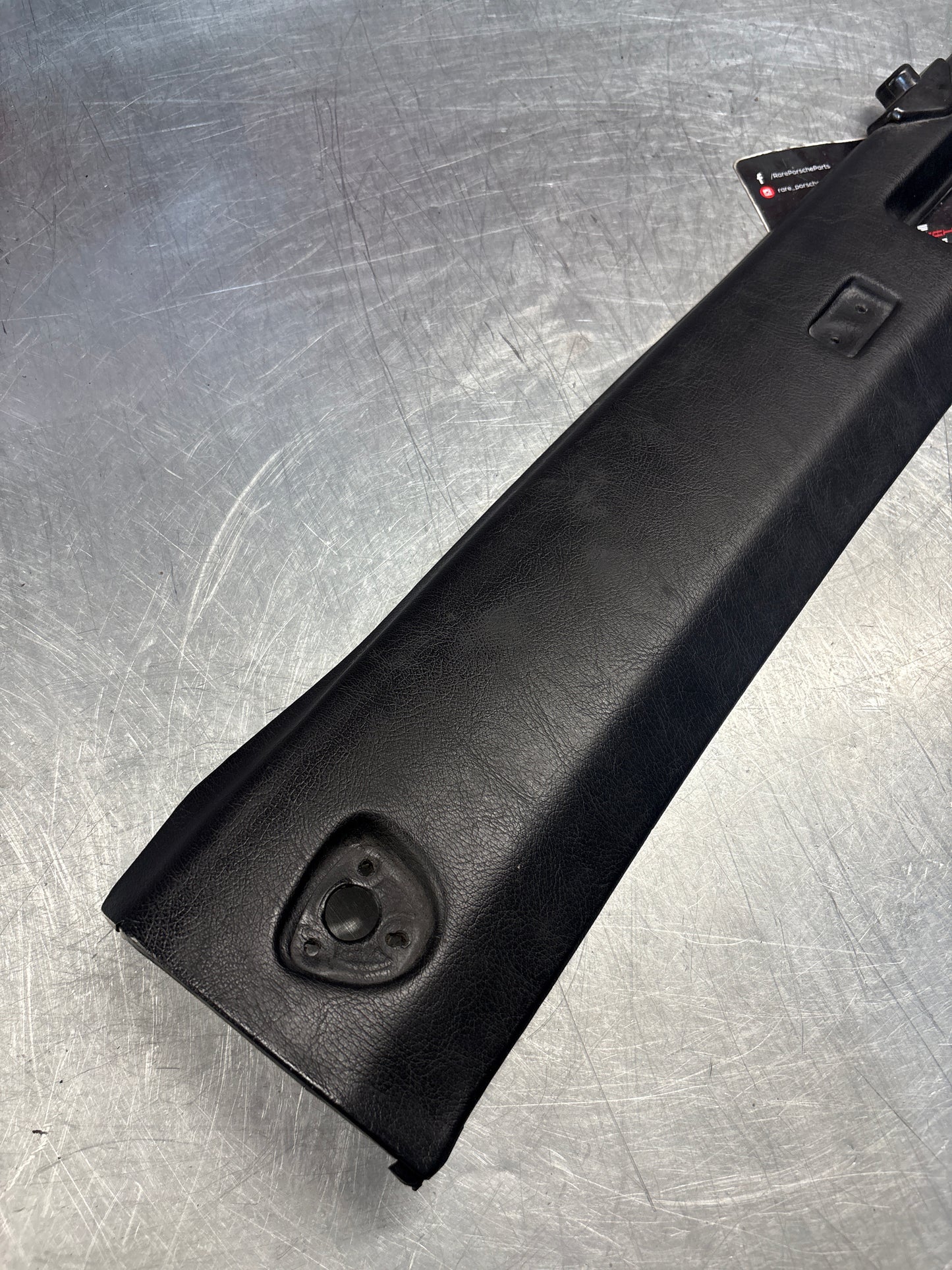 Porsche 944 / 968 front windshield panel trim, used, black 94455503700