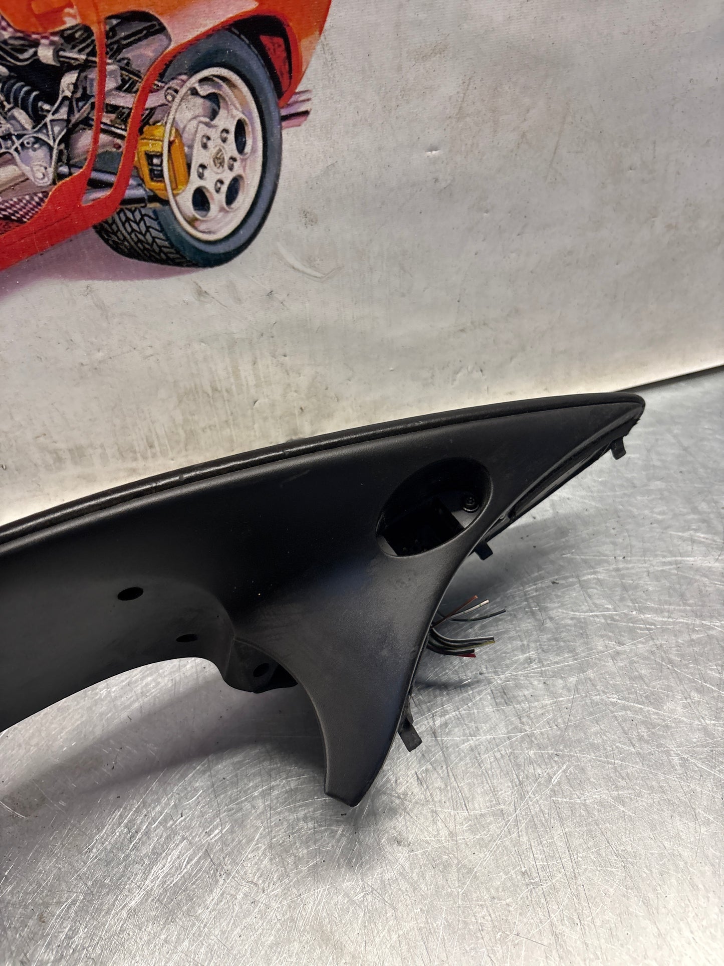 Porsche Boxster 986 dashboard cluster trim,black used 98655205500 / 98655205501