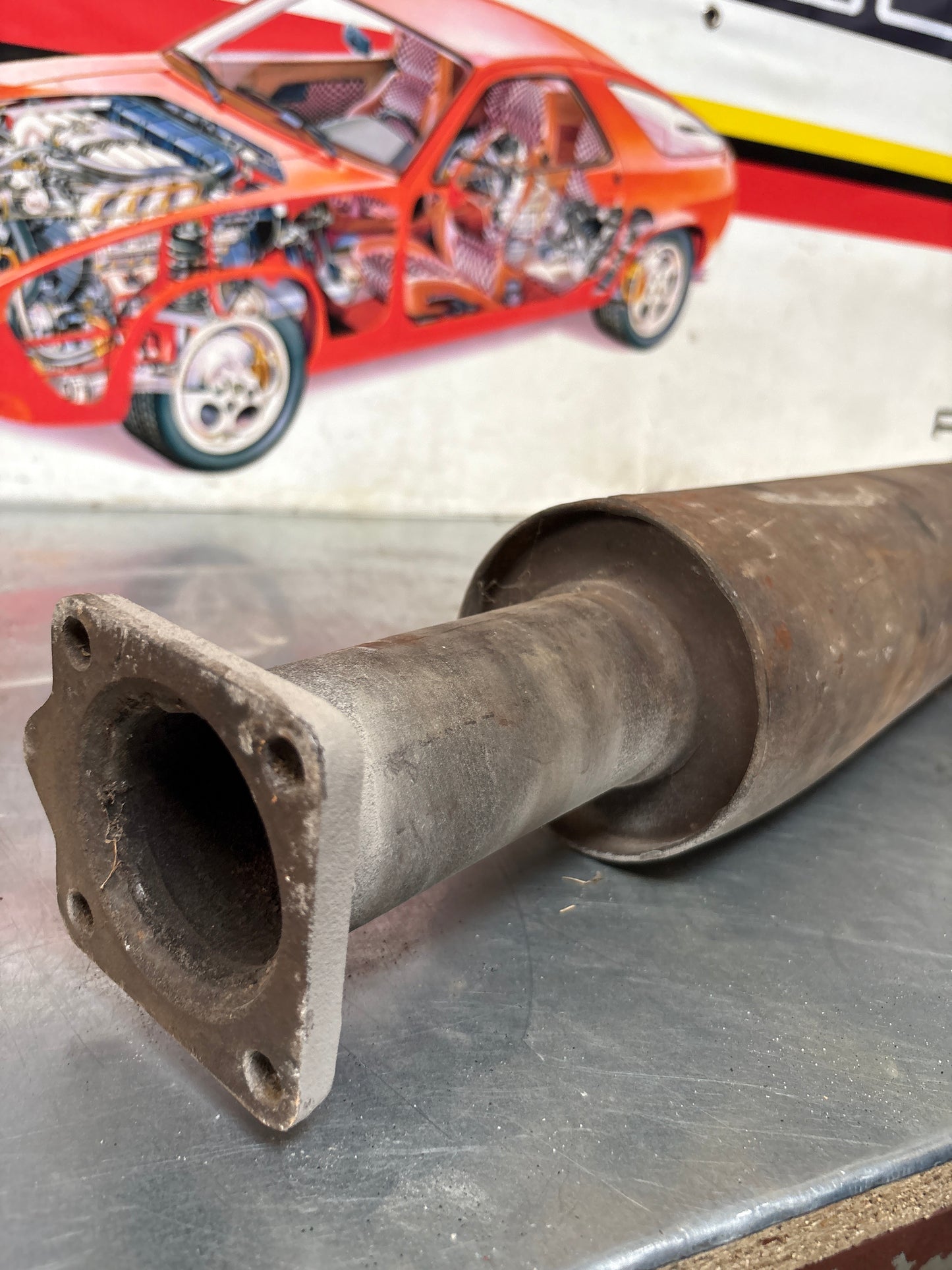 Porsche 924 Turbo / Carrera GT Down Pipe, middle section, used 93111105103