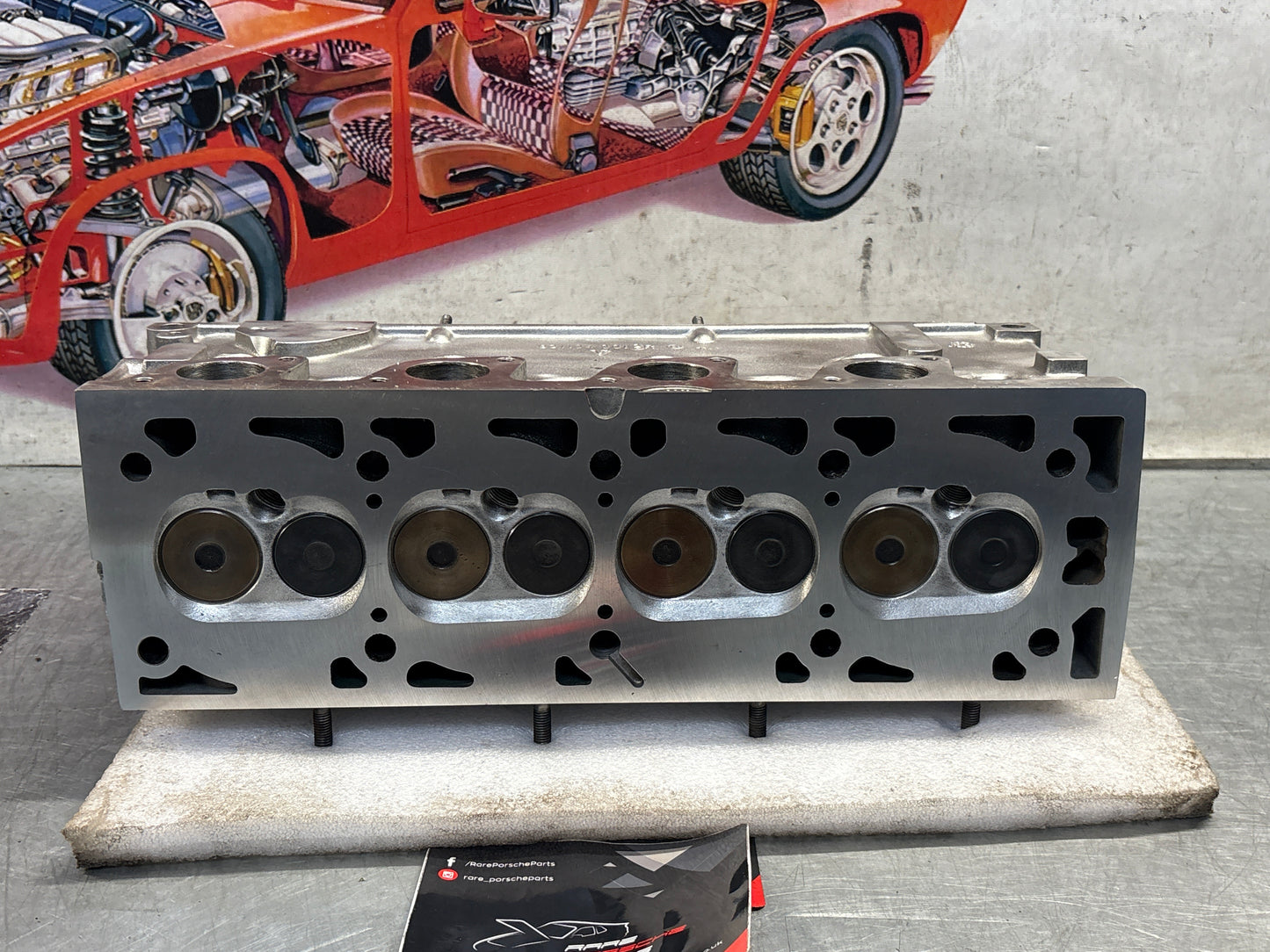 Porsche 924 Turbo reconditioned cylinder head without camshaft 9311043013R