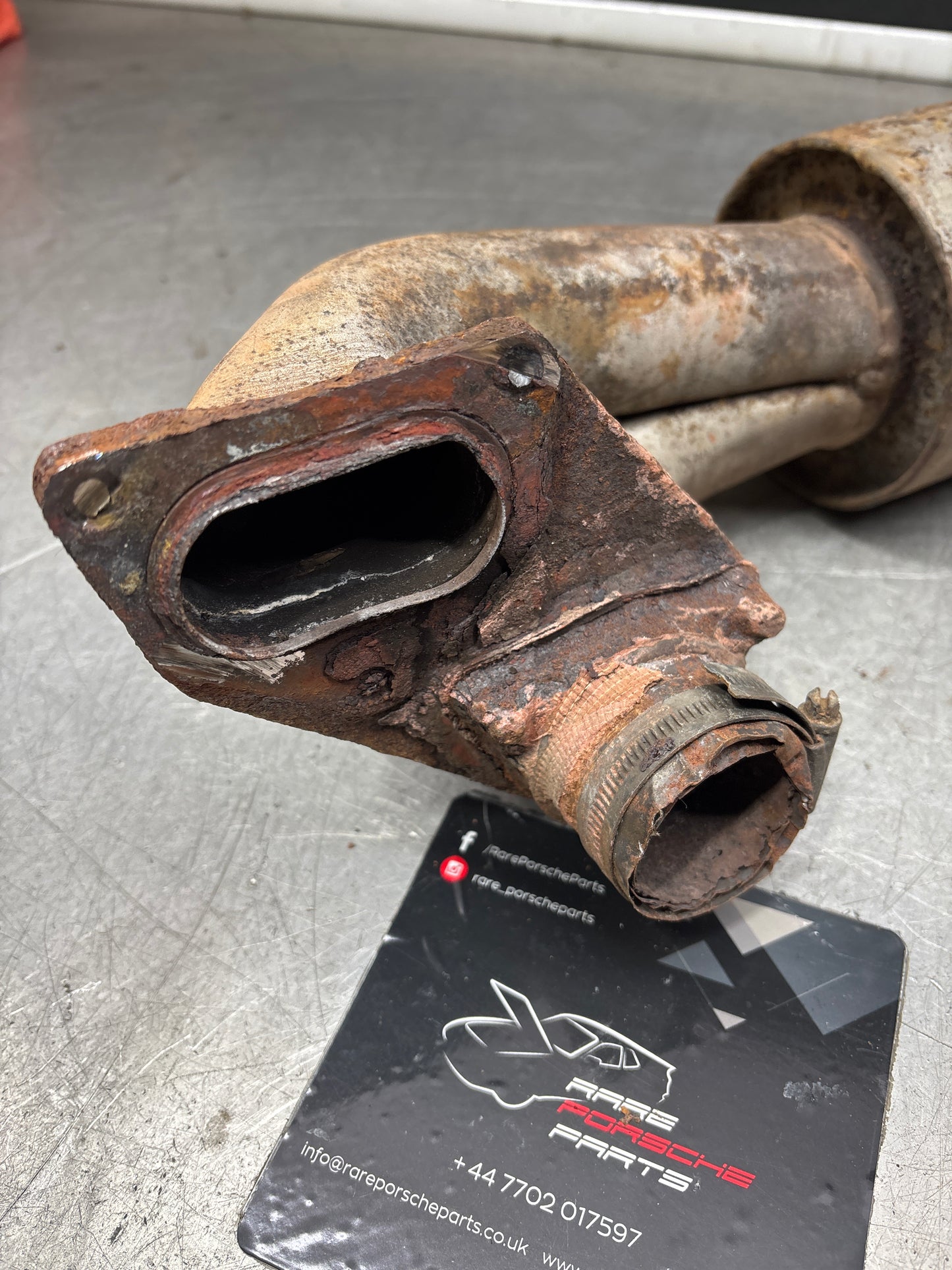 Porsche 911 930 exhaust muffler, 93011118303, spares or repair