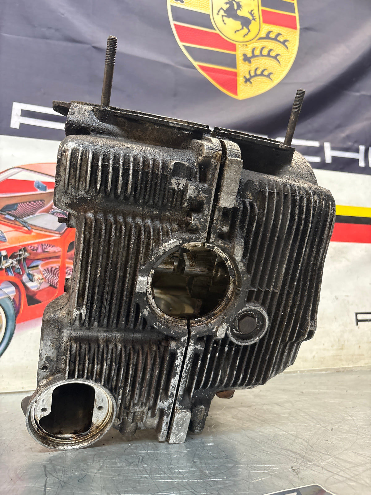Porsche 914 1.8L engine case, used EC011388