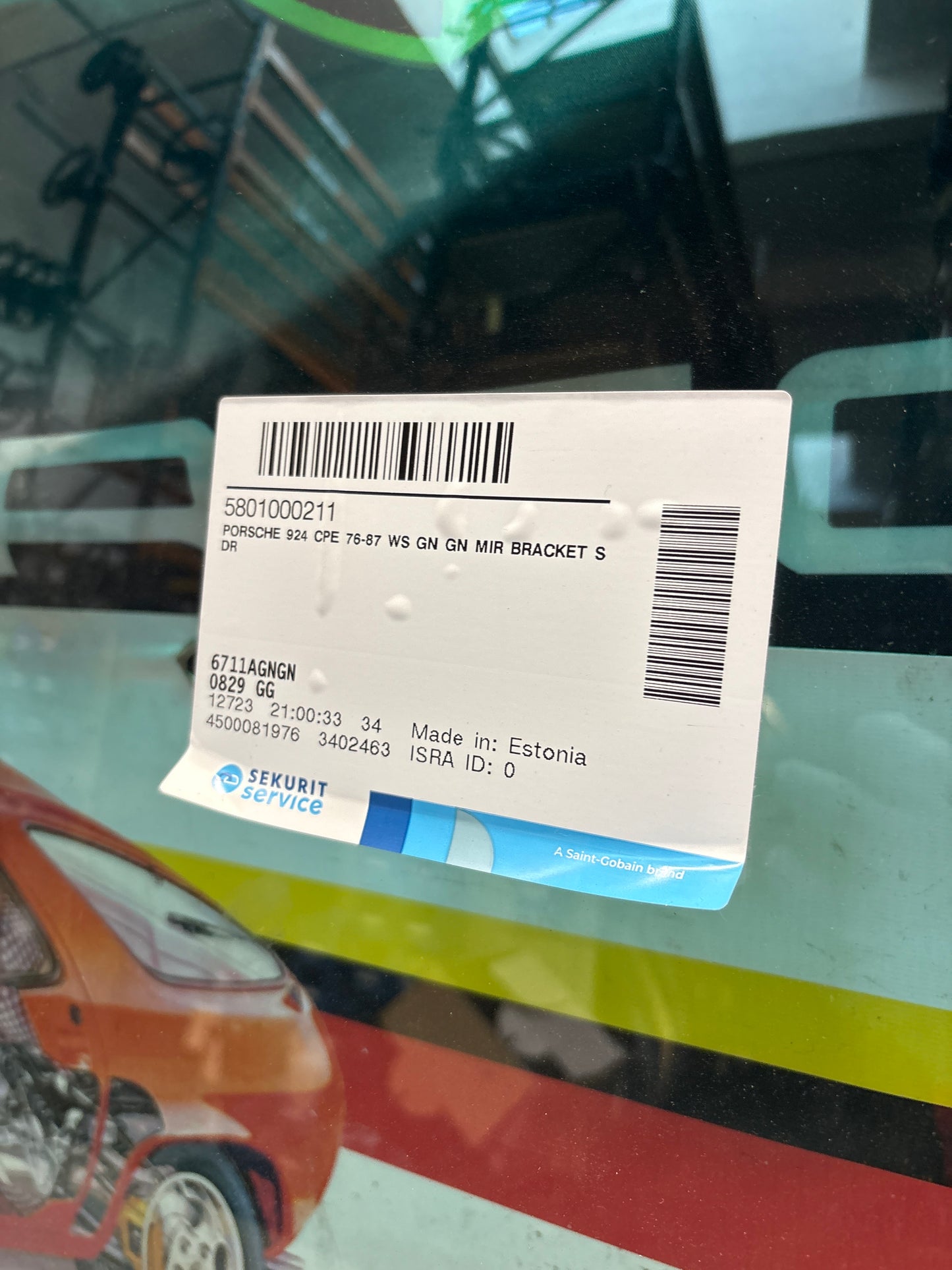 Porsche 924 / 944 early front windscreen 477845011F, new