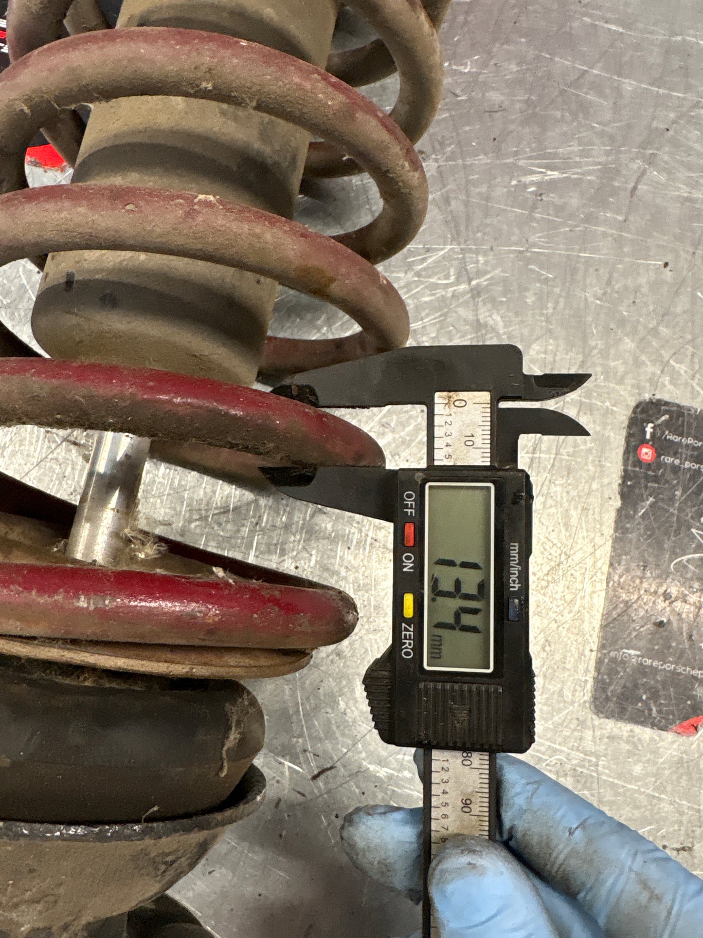 Porsche 928 rear shock absorber, used 92833305108