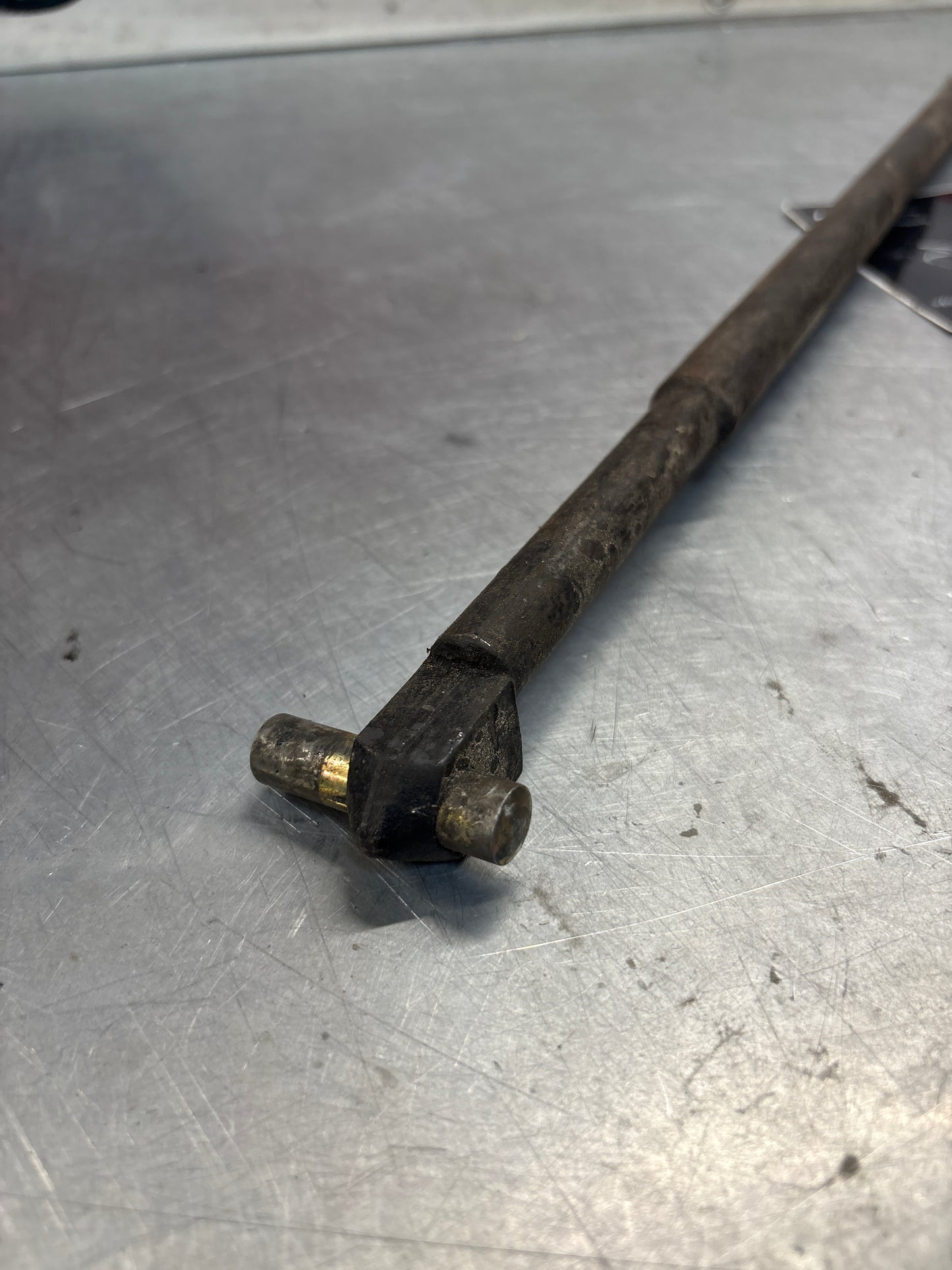Porsche 924 dog leg gear shaft rod, used 477711106