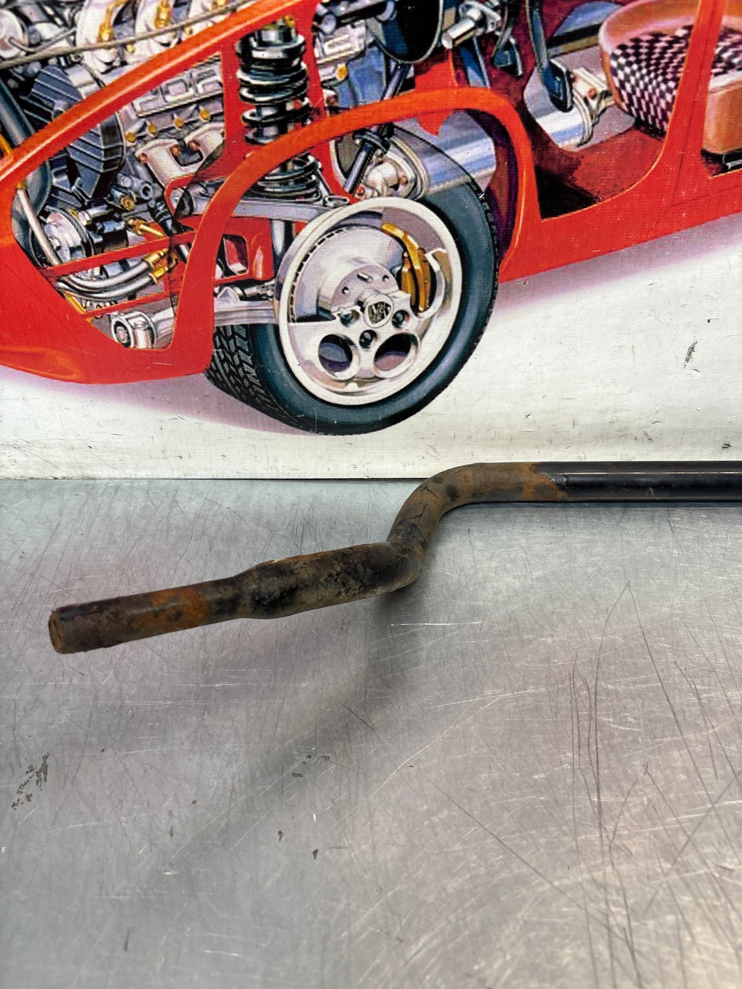 Porsche 924 944 23mm front anti roll bar, used 94434370600