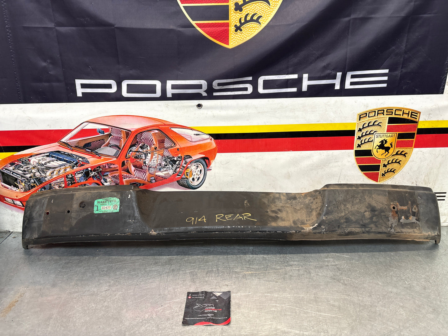 Porsche 914 rear bumper, used 91450509110