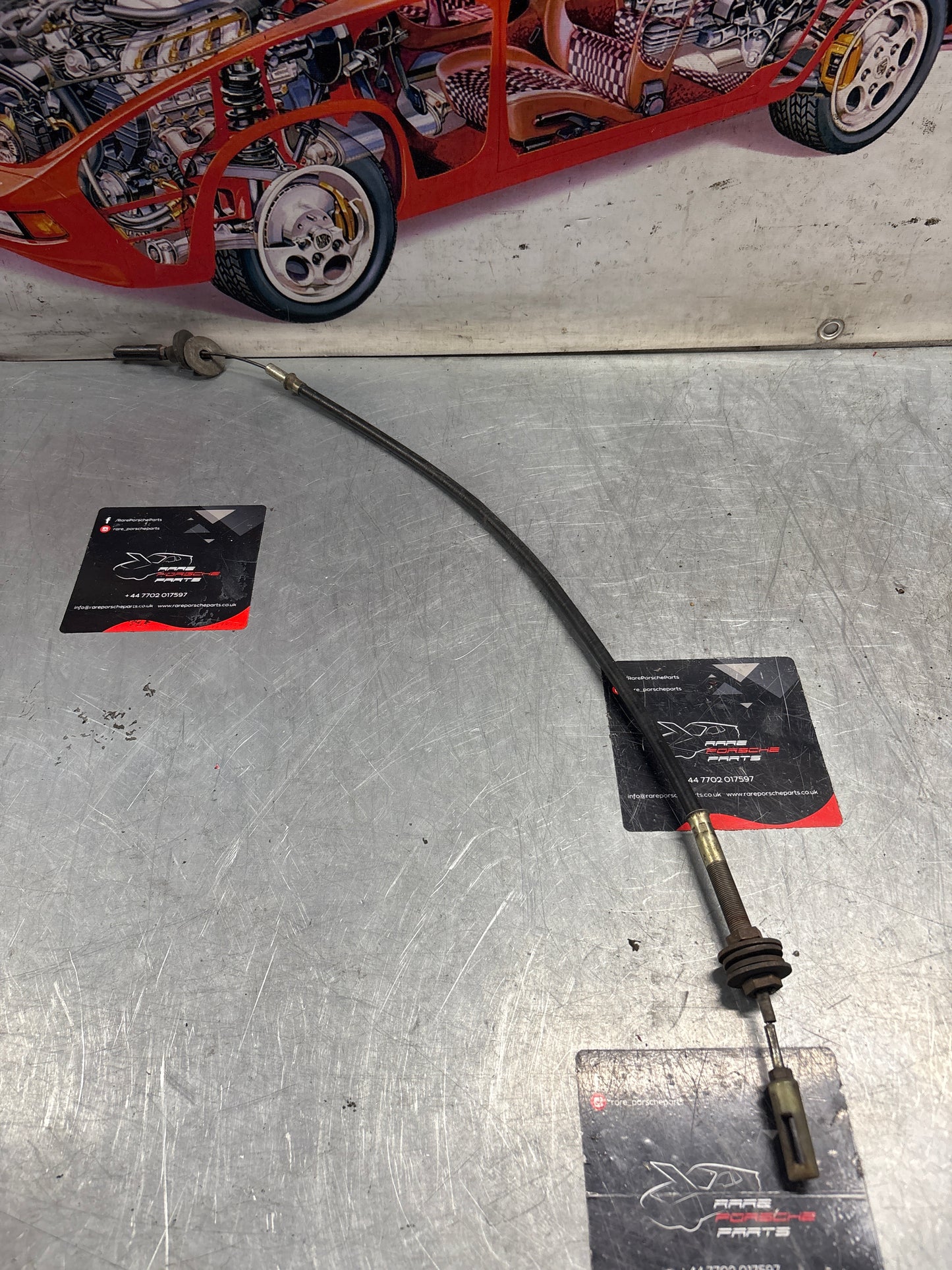 Porsche 924 clutch lever cable, used 478721335A