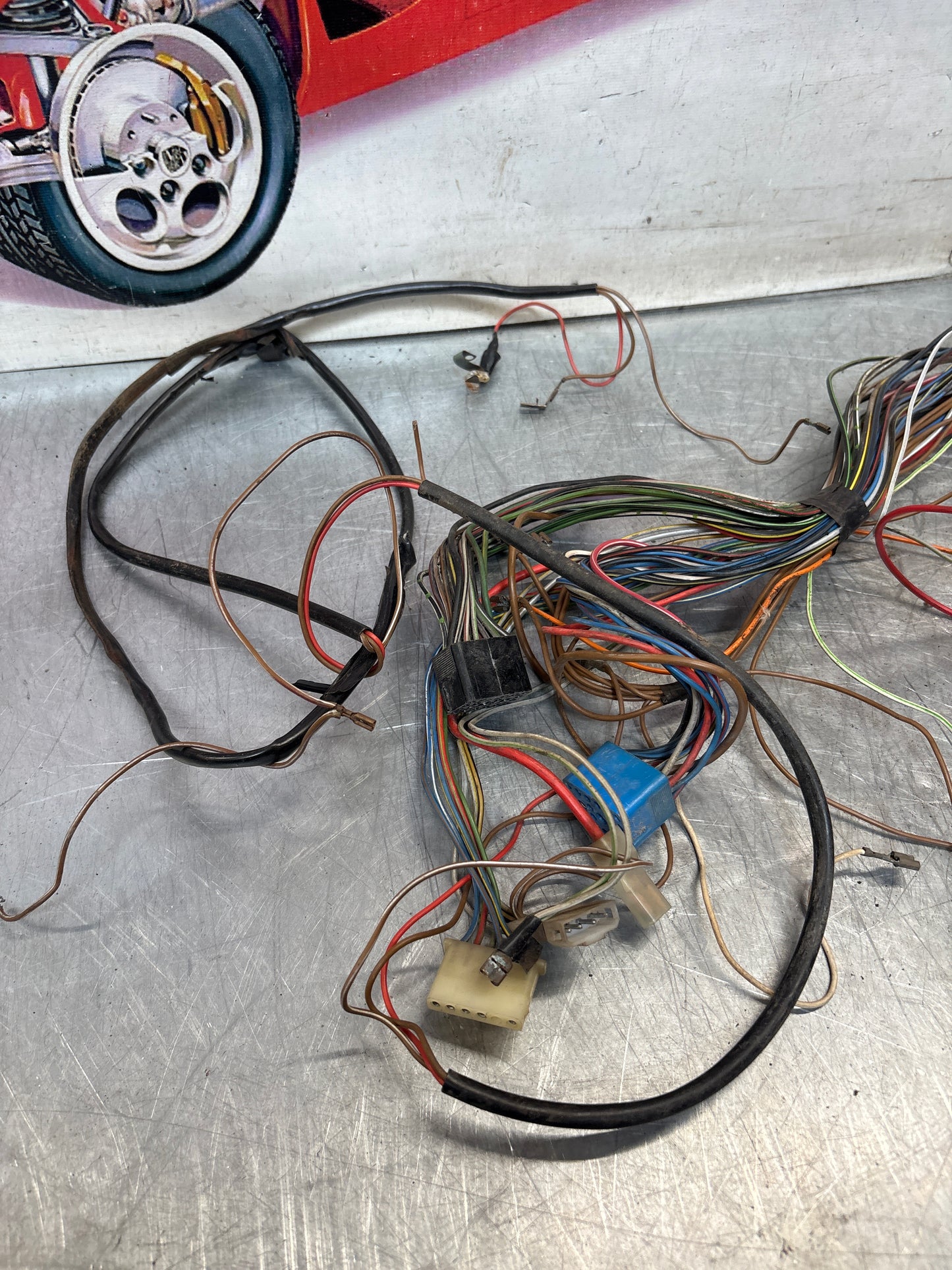 Porsche 924 76-79 LHD interior/dashboard wiring loom, for spares or repair 477971050DC