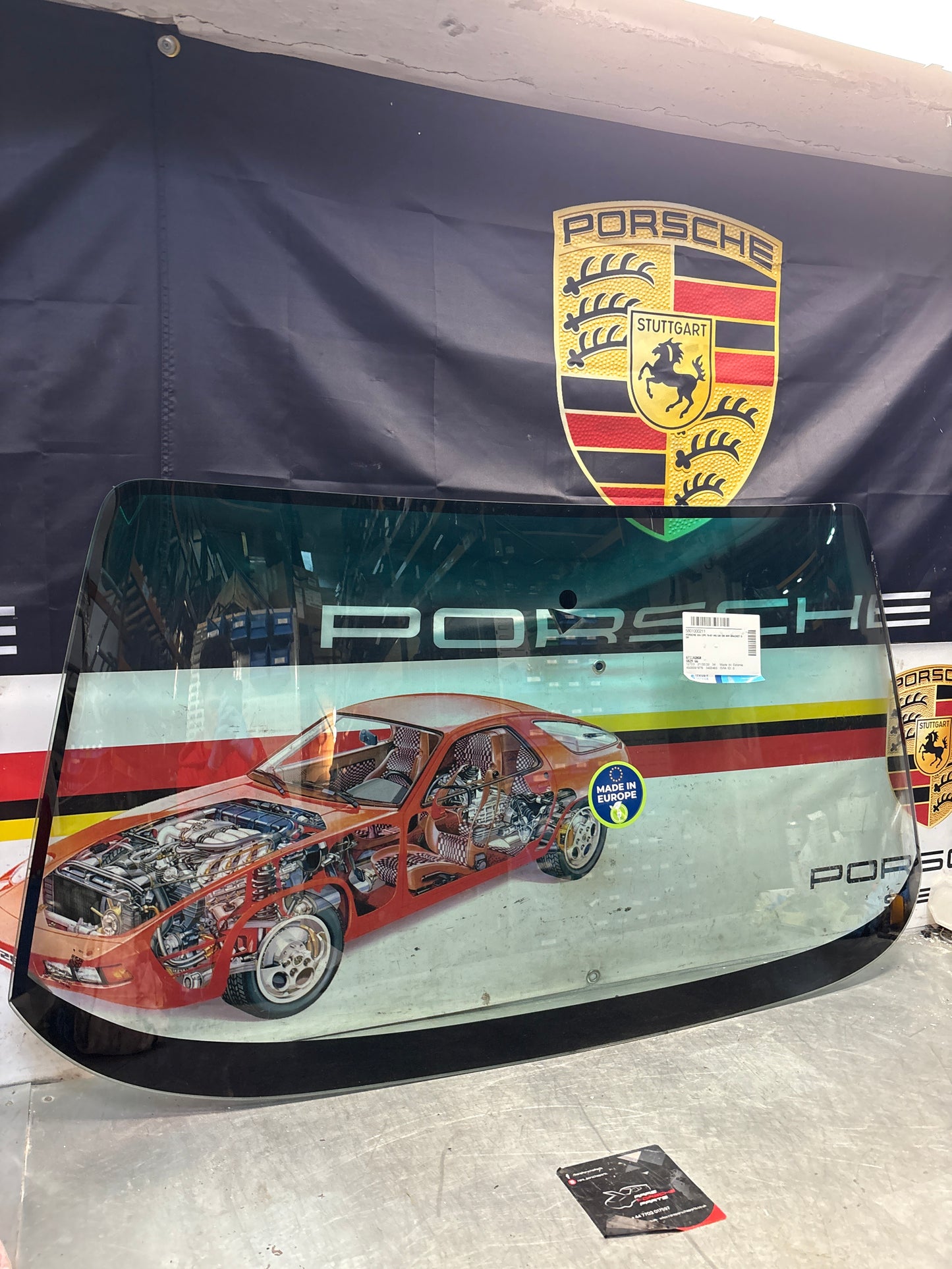 Porsche 924 / 944 early front windscreen 477845011F, new