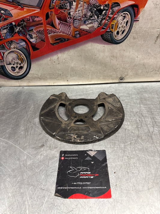 Porsche 924S 944 front disc dust backing plate, used 94435108501