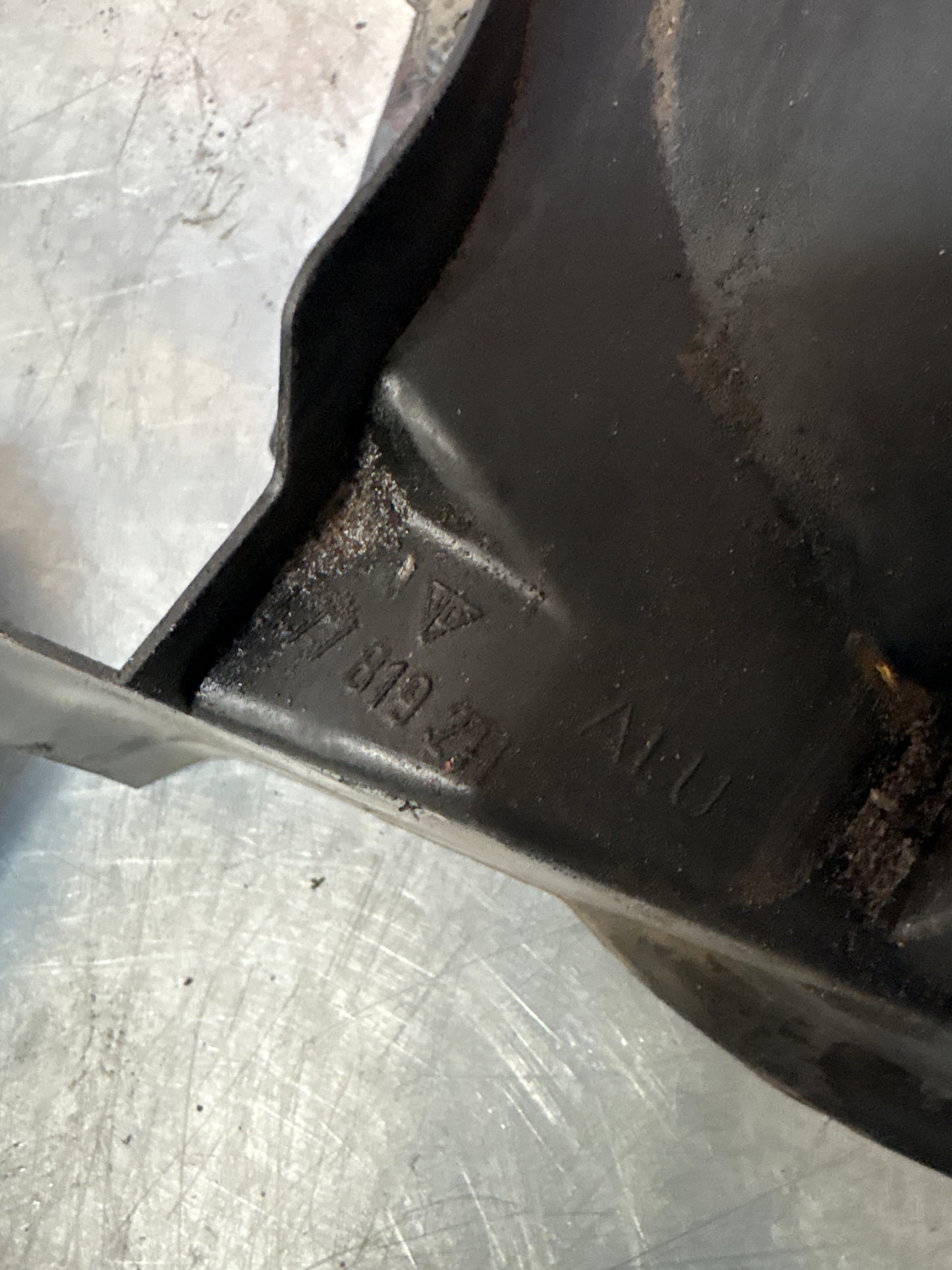 Porsche 924 turbo heater blower motor cover. 477819211 used