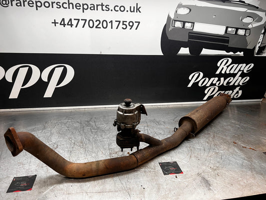 Porsche 924 Turbo exhaust silencer with wastegate 93111190500 93111190100 spares or repair