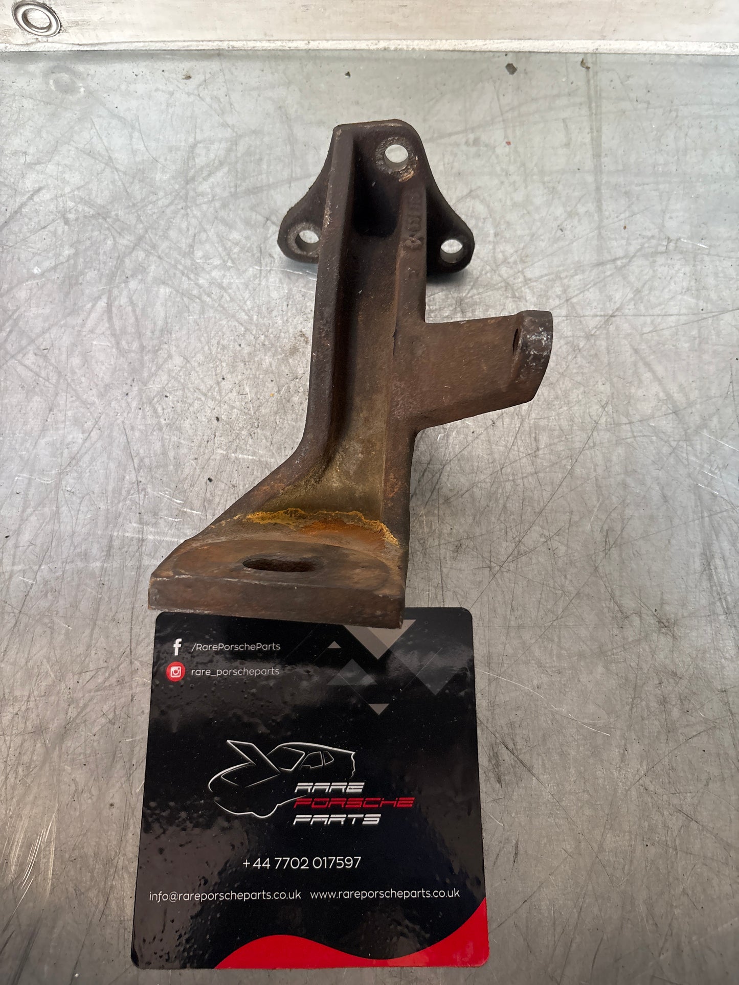 Porsche 924 Turbo engine bracket right side, used 93137512400