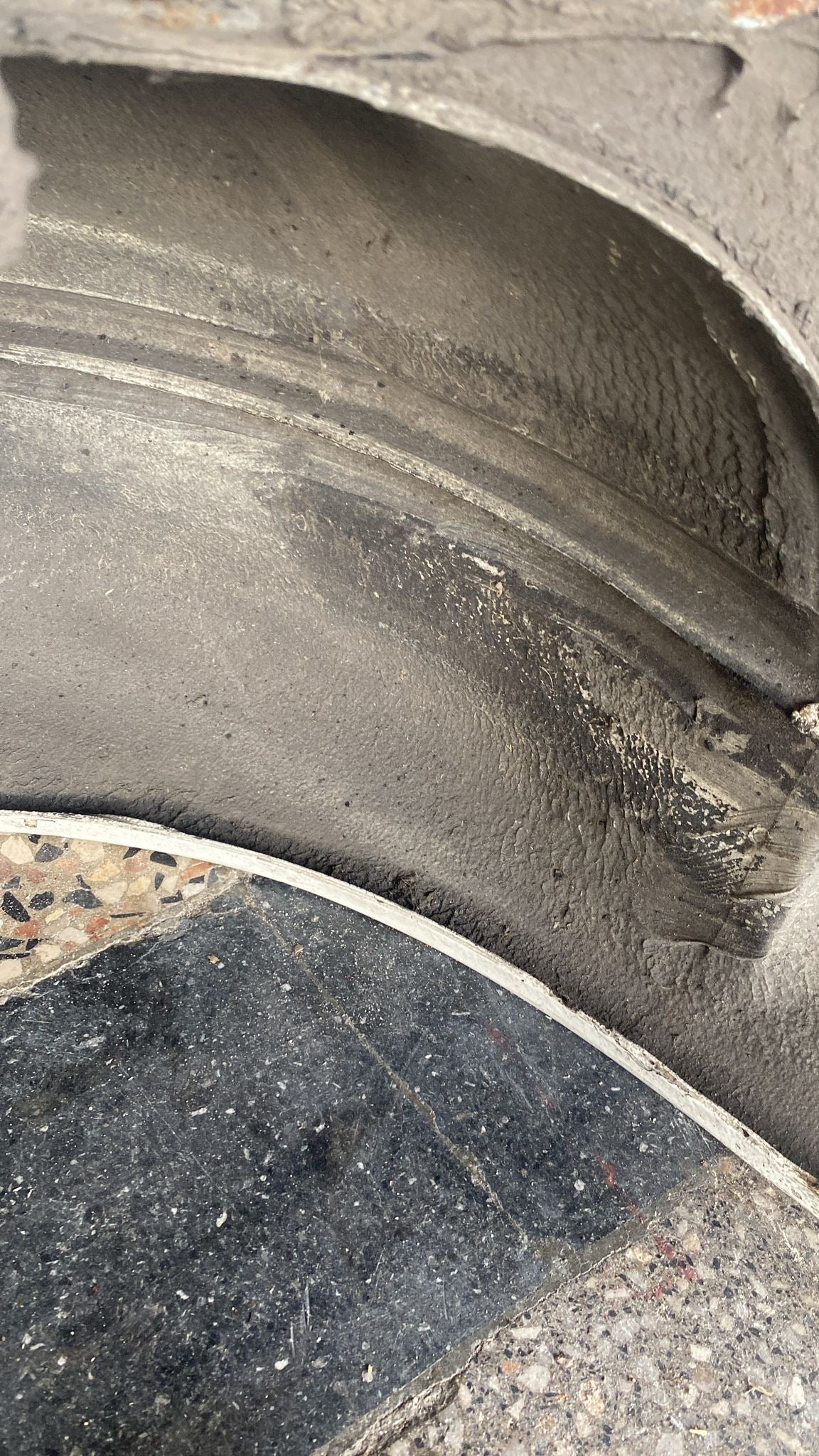 Porsche 944 left side cut, rear fender 94450390303,