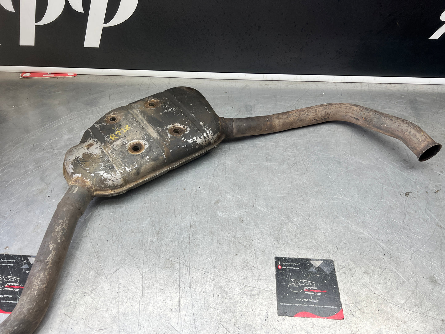 Porsche 928 Left side silencer, used 92811109302