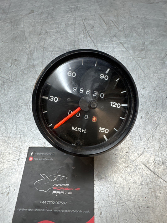 Porsche 924 very early speedometer 477957023 (98630 miles showing).
