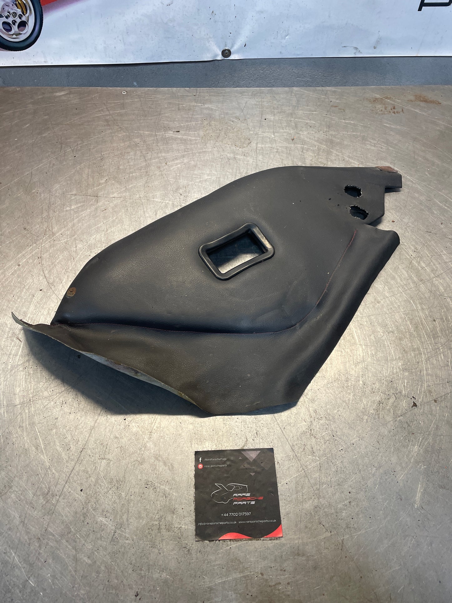 Porsche 928 Rear Seat Side Panel Right, black/dark blue, used 92852204204