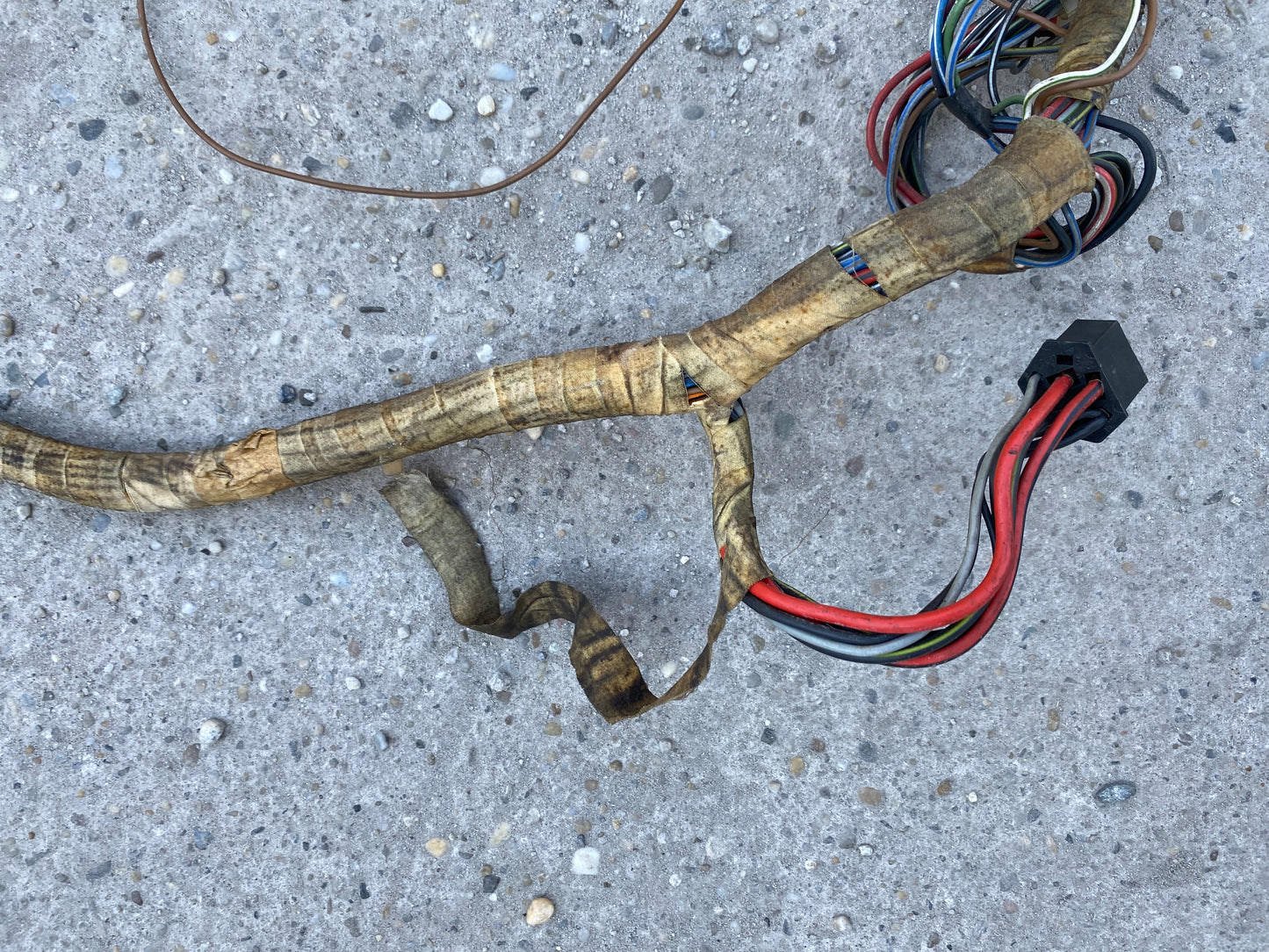 Porsche 924 1976 interior complete wiring loom LHD 477971050
