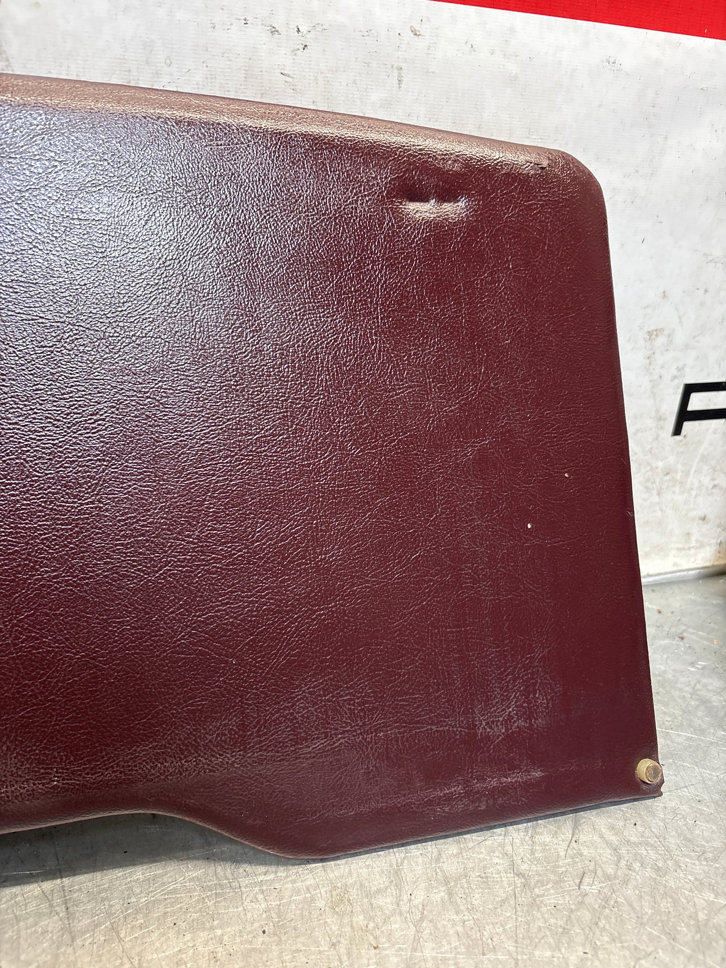 Porsche 928 sun roof headliner trim, burgundy, used 92856406950LG7
