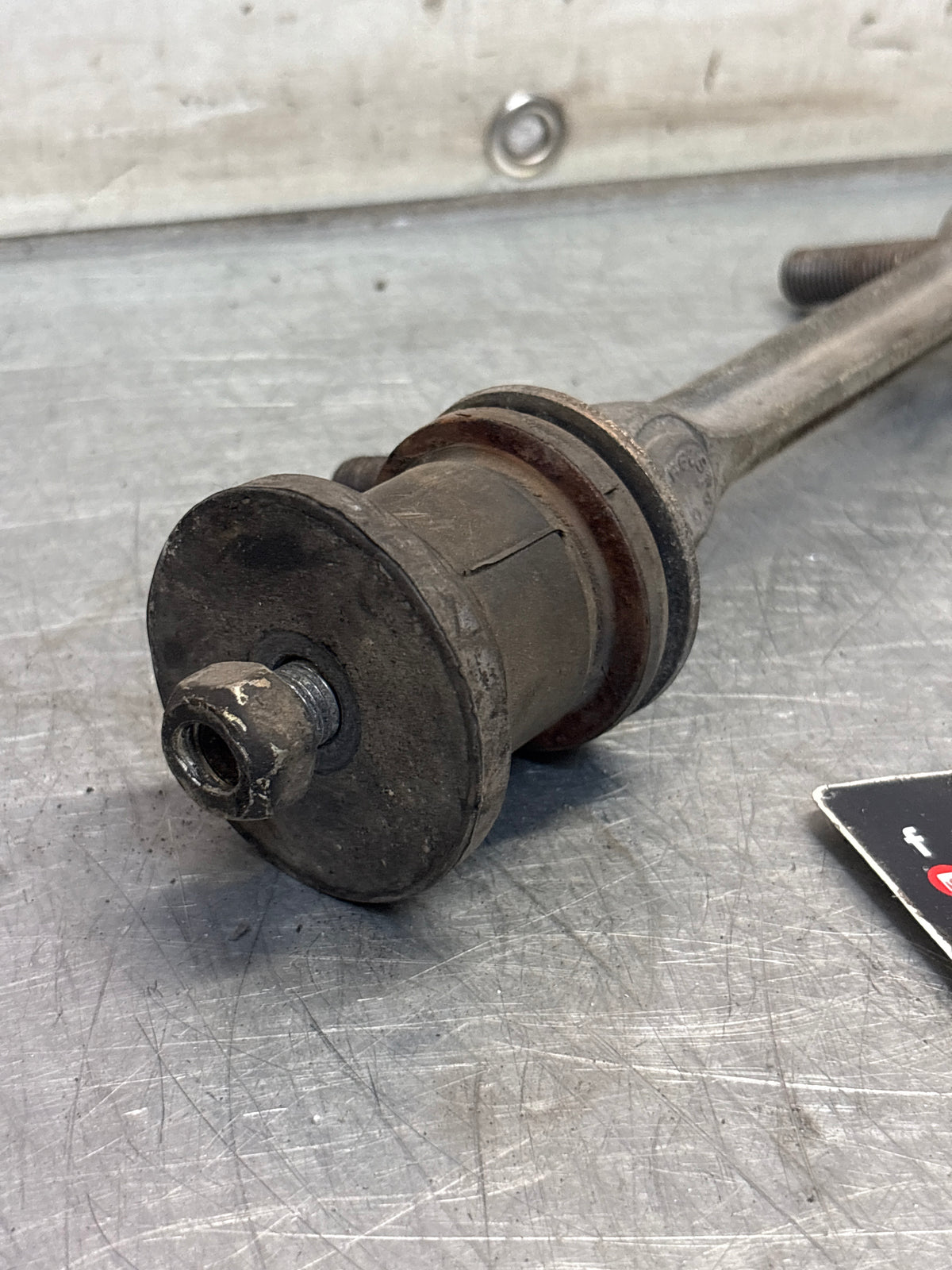 Porsche 928 control arm axle, used 92834143108