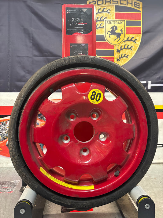 Porsche 928 spare alloy wheel, with tyre, used 92836213002