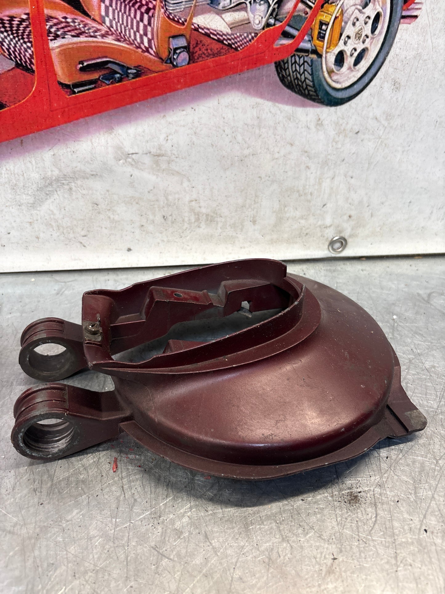 Porsche 928 left headlight swivel frame without any bearing 92875024302 used
