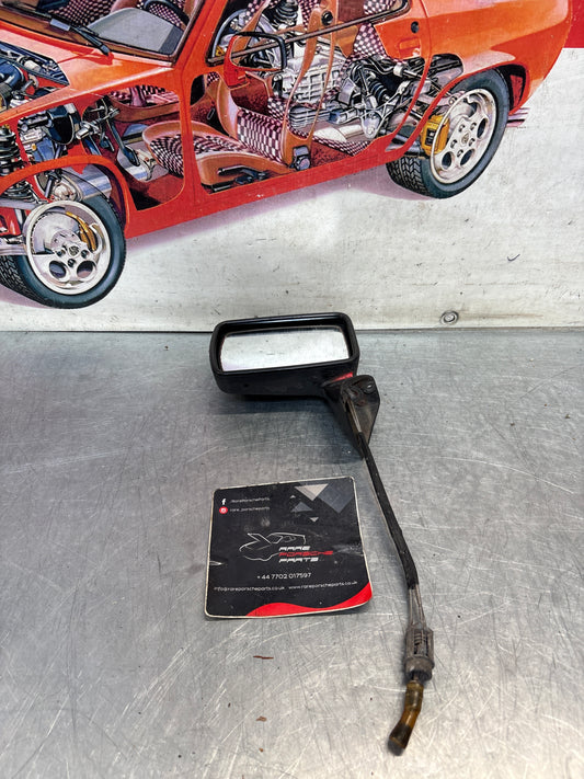 Porsche 924 early left side mirror, used