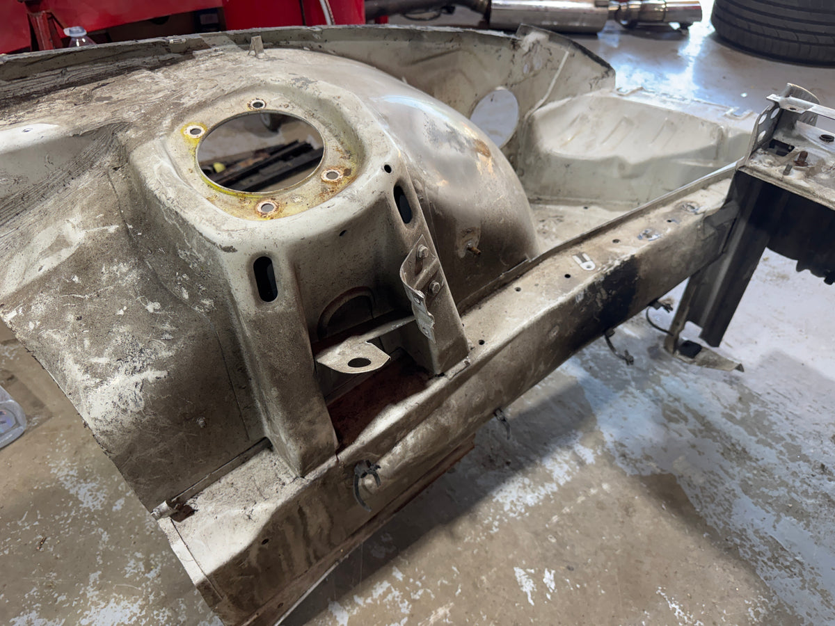Porsche 924S front end cut